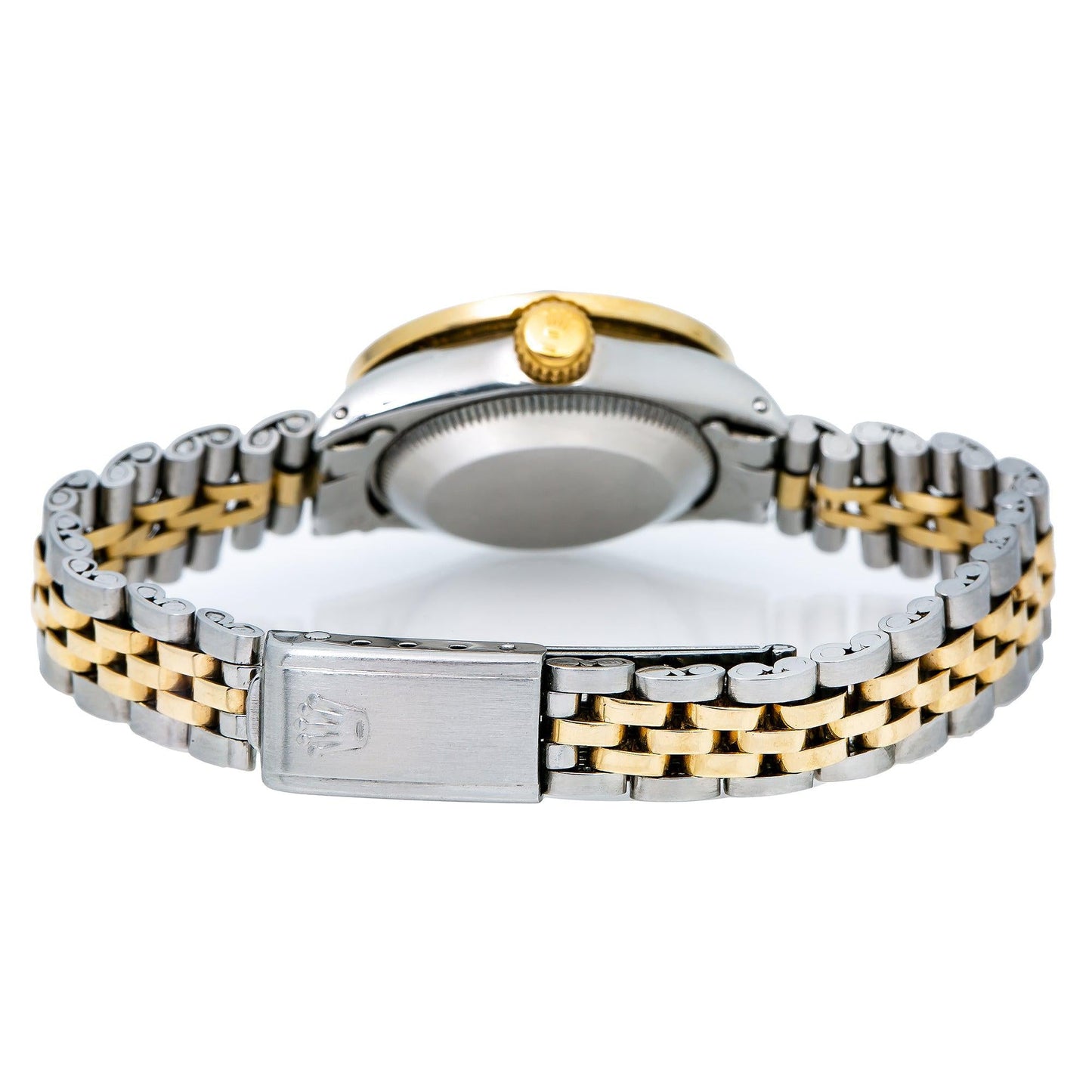 Rolex Oyster Perpetual Lady Datejust 6516 26MM Blue Diamond Dial With Two Tone Jubilee Bracelet
