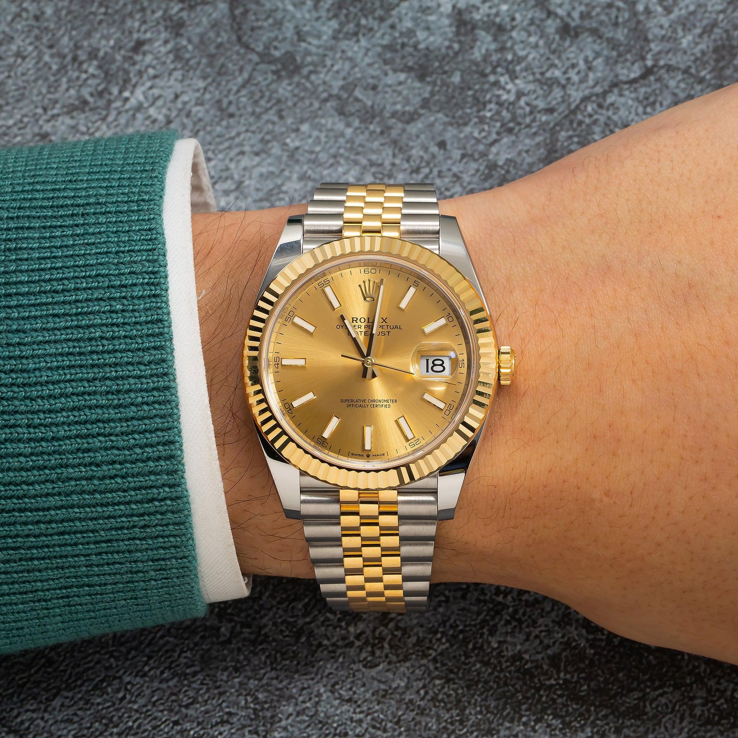 Rolex Datejust 126333 41MM Champagne Dial With Two Tone Jubilee Bracelet