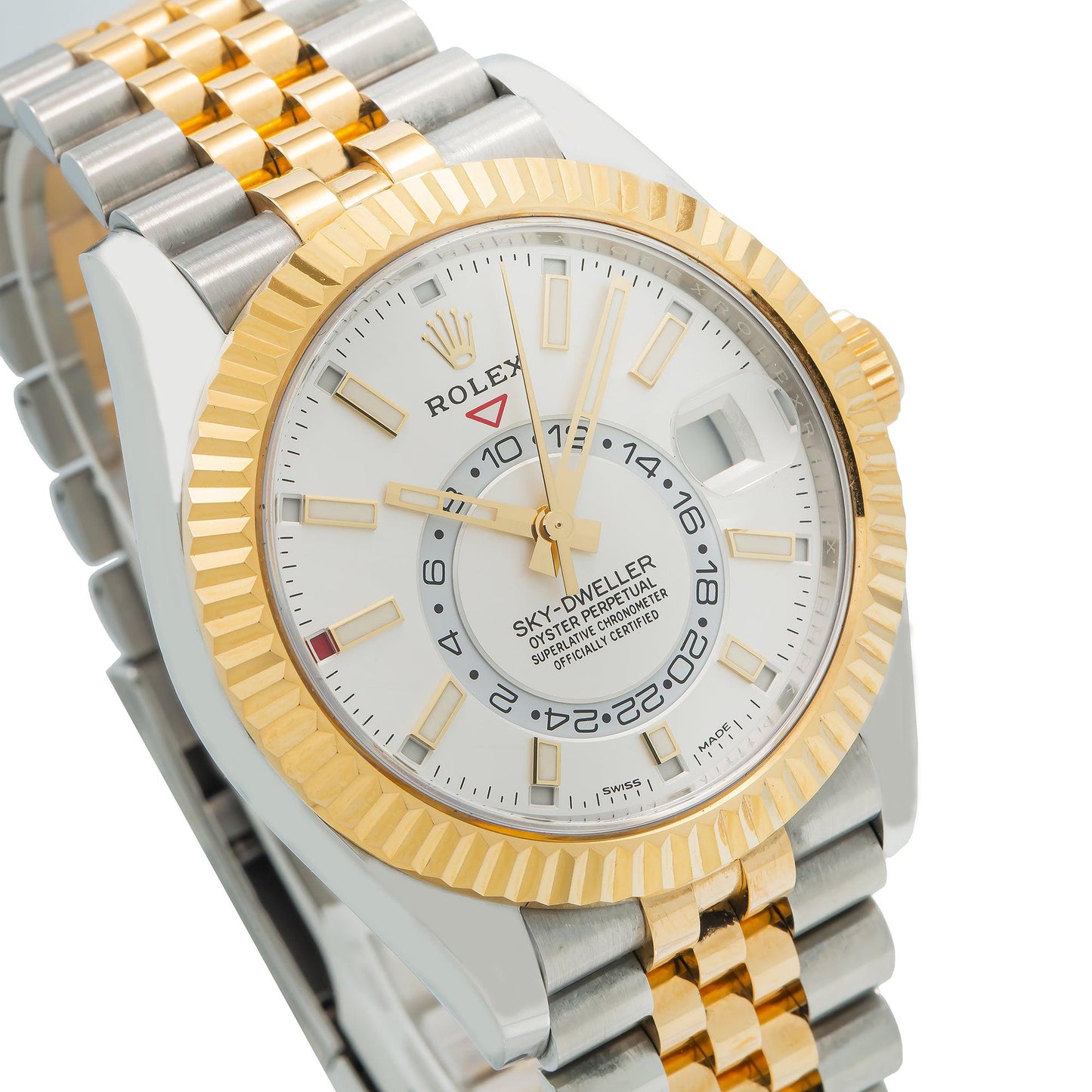 Rolex Sky-Dweller 326933 42MM White Dial With Two Tone Jubilee Bracelet