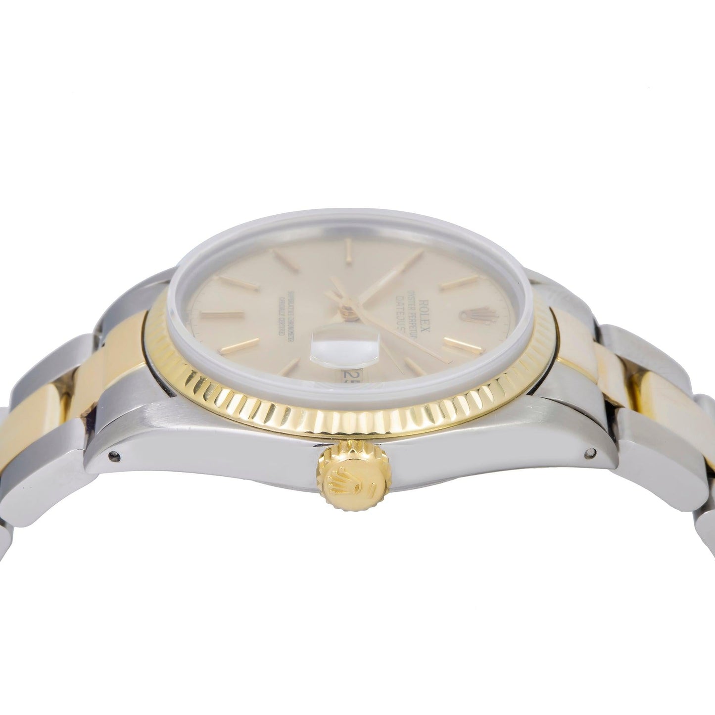 Rolex Datejust 16013 36MM Champagne Dial With Two Tone Oyster Bracelet