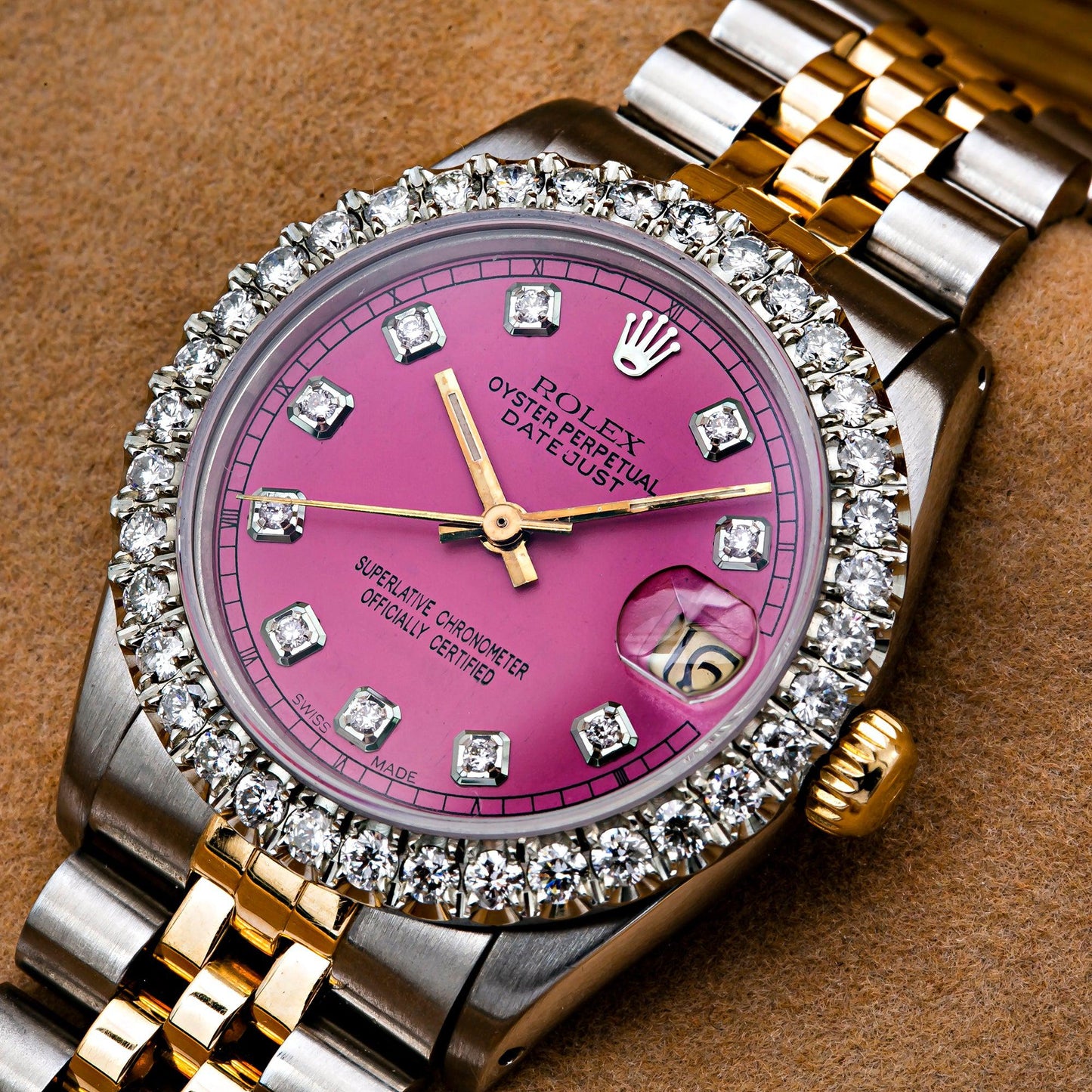 Rolex Datejust 31MM Pink Diamond Dial With Two Tone Jubilee Bracelet