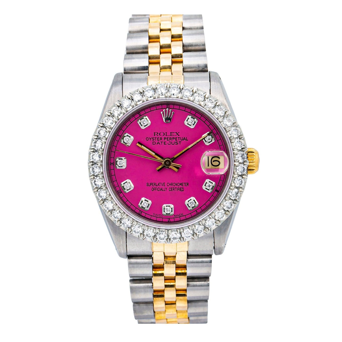 Rolex Datejust 31MM Pink Diamond Dial With Two Tone Jubilee Bracelet