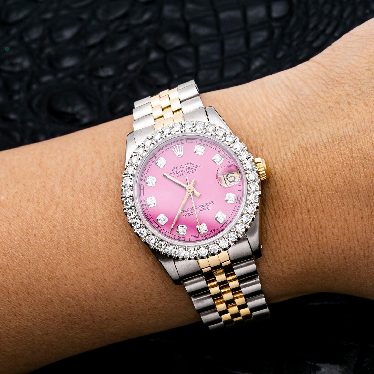 Rolex Datejust 31MM Pink Diamond Dial With Two Tone Jubilee Bracelet