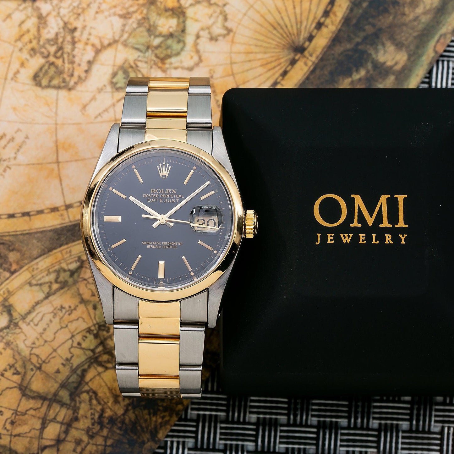 Rolex Datejust 16203 36MM Black Dial With Two Tone Oyster Bracelet