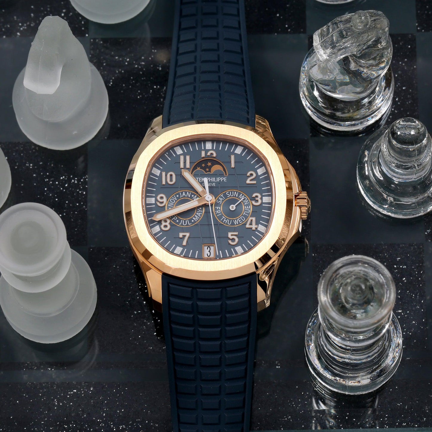Patek Philippe Aquanaut Luce Annual Calendar 5261R 39.9MM Blue-Gray Dial With Composite Strap