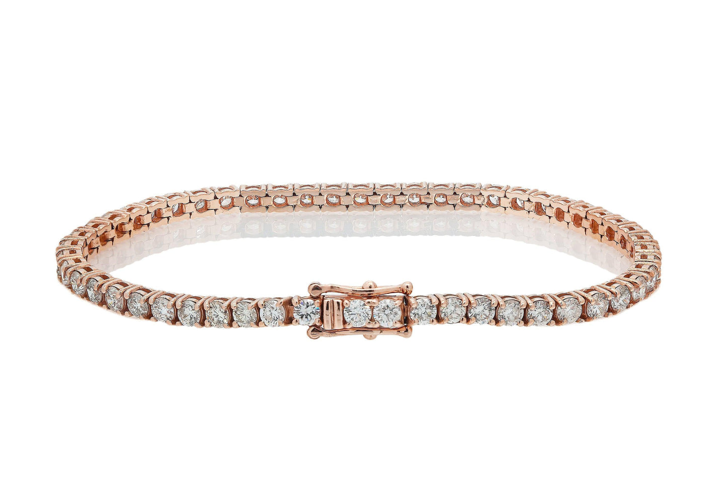 14K GOLD TENNIS BRACELET 6.50 CT DIAMONDS