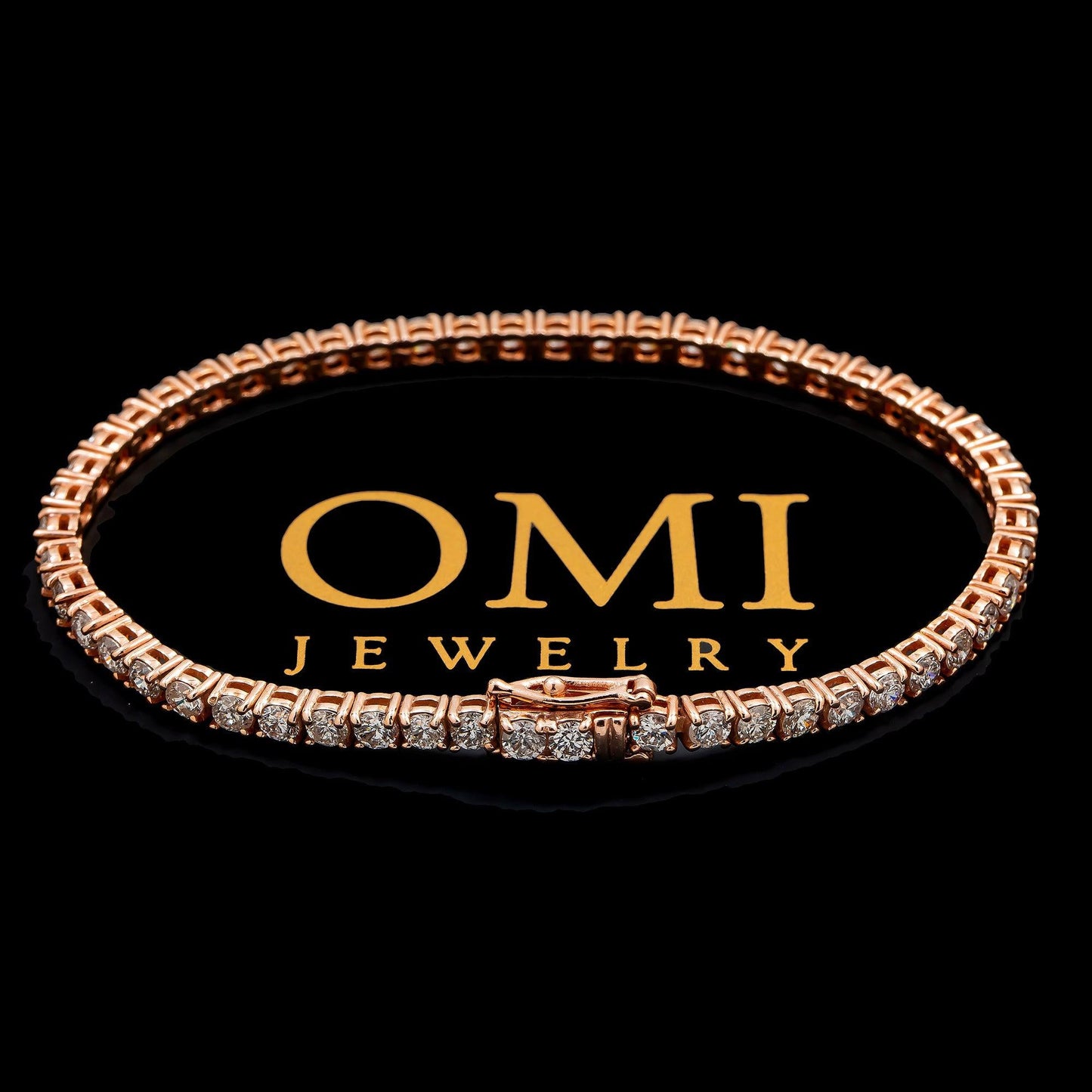 14K GOLD TENNIS BRACELET 6.50 CT DIAMONDS