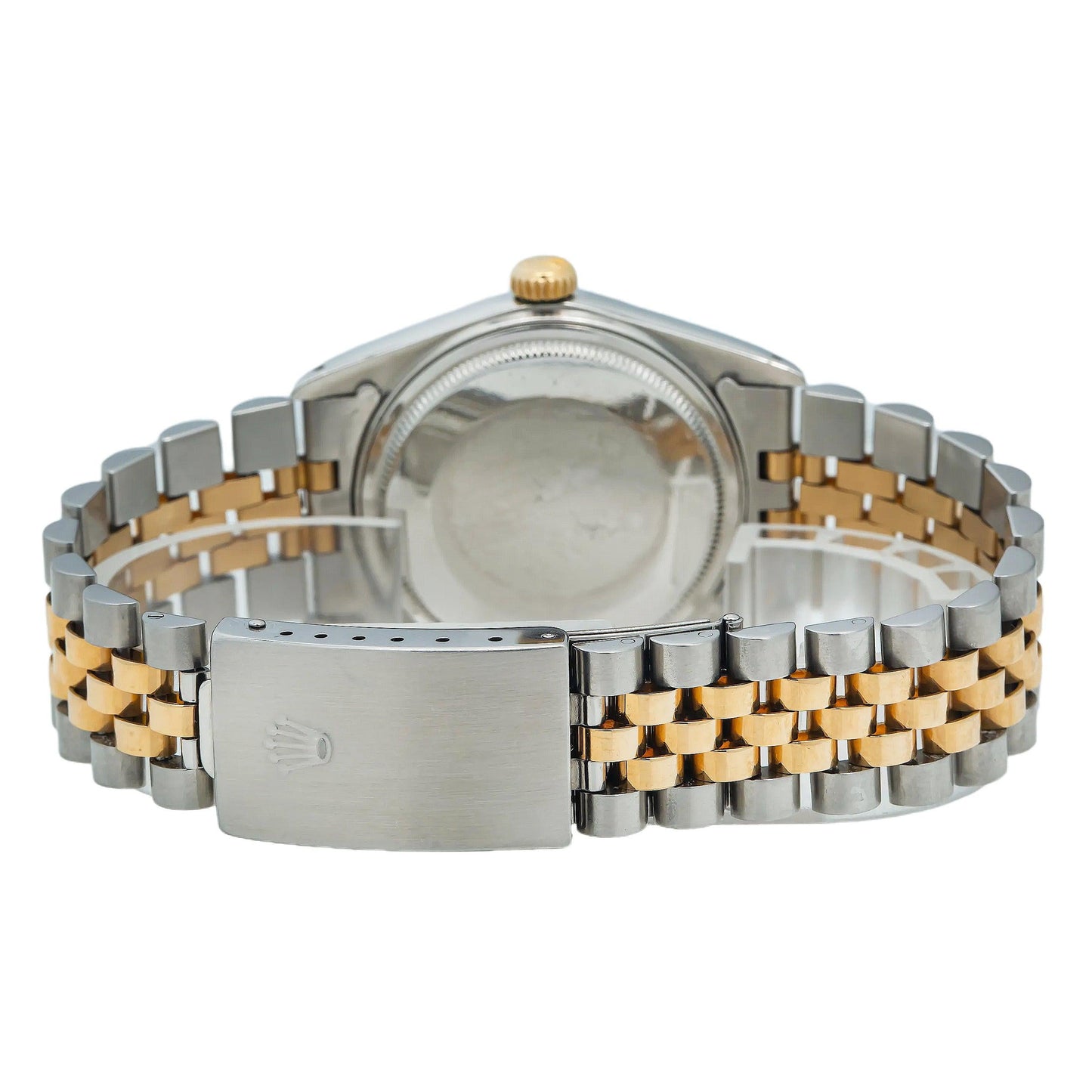 Rolex Datejust 16013 36MM Silver Diamond Dial With Two Tone Bracelet
