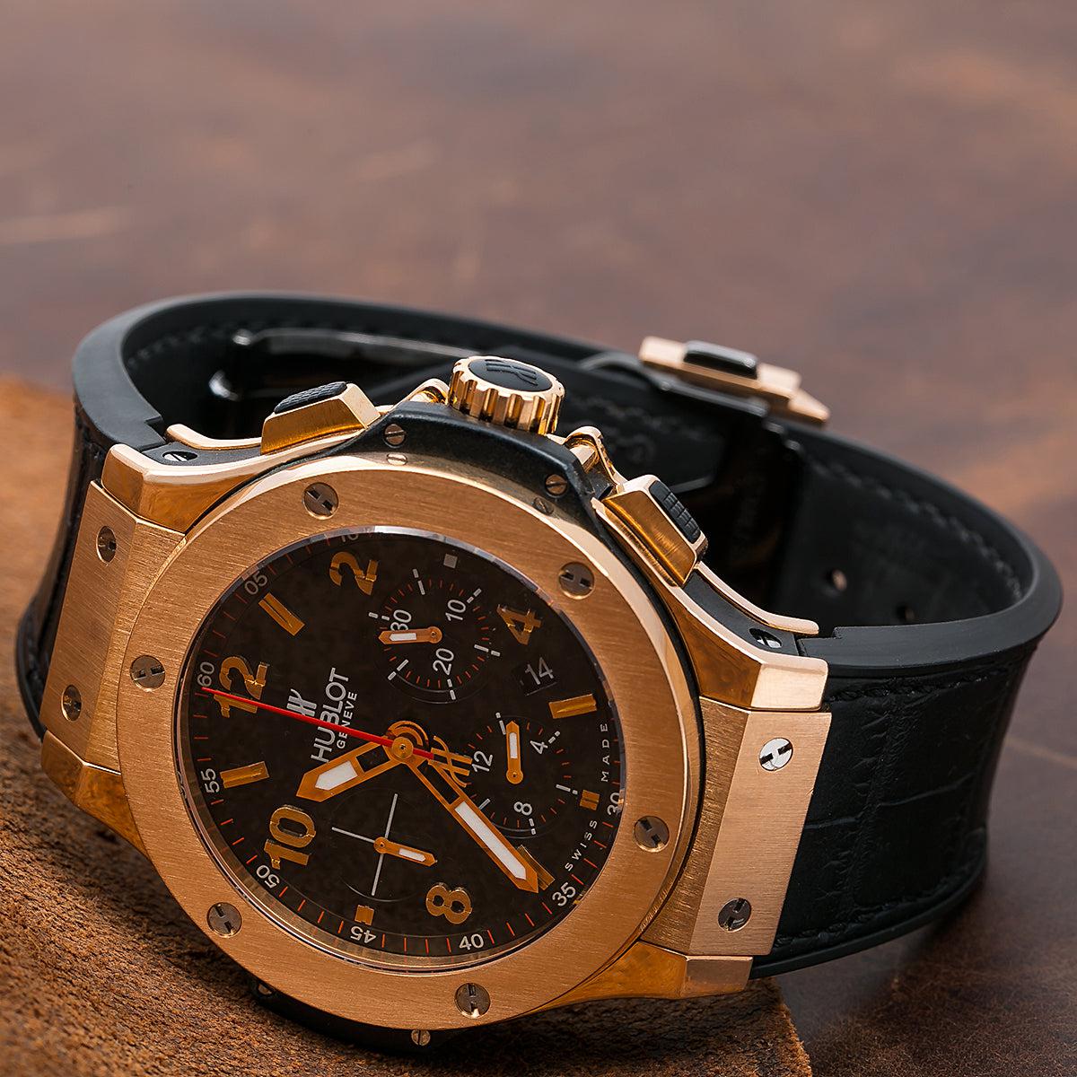 Hublot Big Bang 301.PX.1180.RX 44MM Black Dial With Leather Bracelet