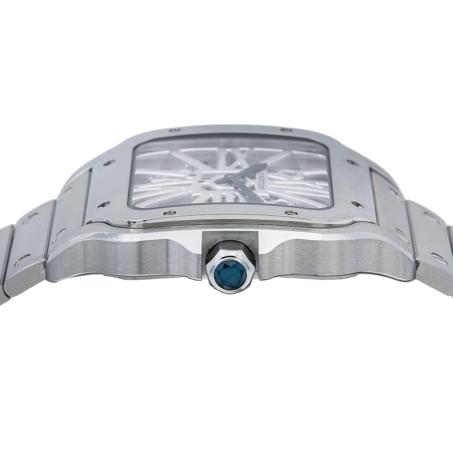 Cartier Santos WHSA0015 39.8MM White Dial With Stainless Steel Bracelet