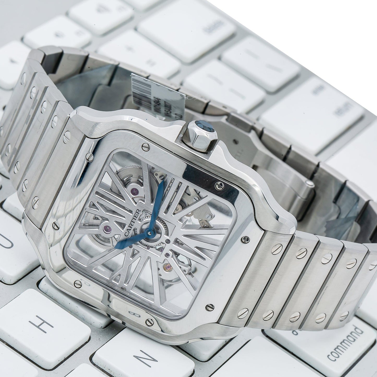 Cartier Santos WHSA0015 39.8MM White Dial With Stainless Steel Bracelet