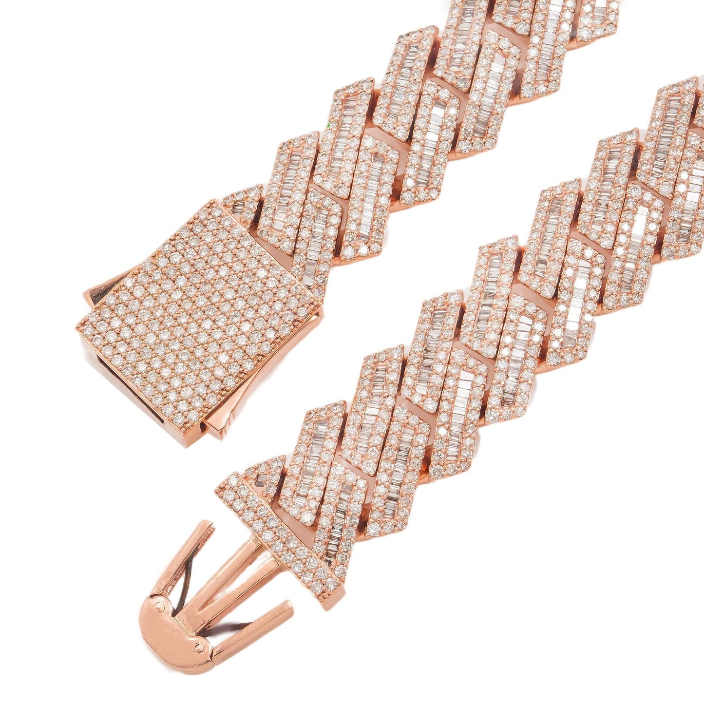 10K GOLD DIAMOND 22" CUBAN LINK CHAIN 35.04 CT