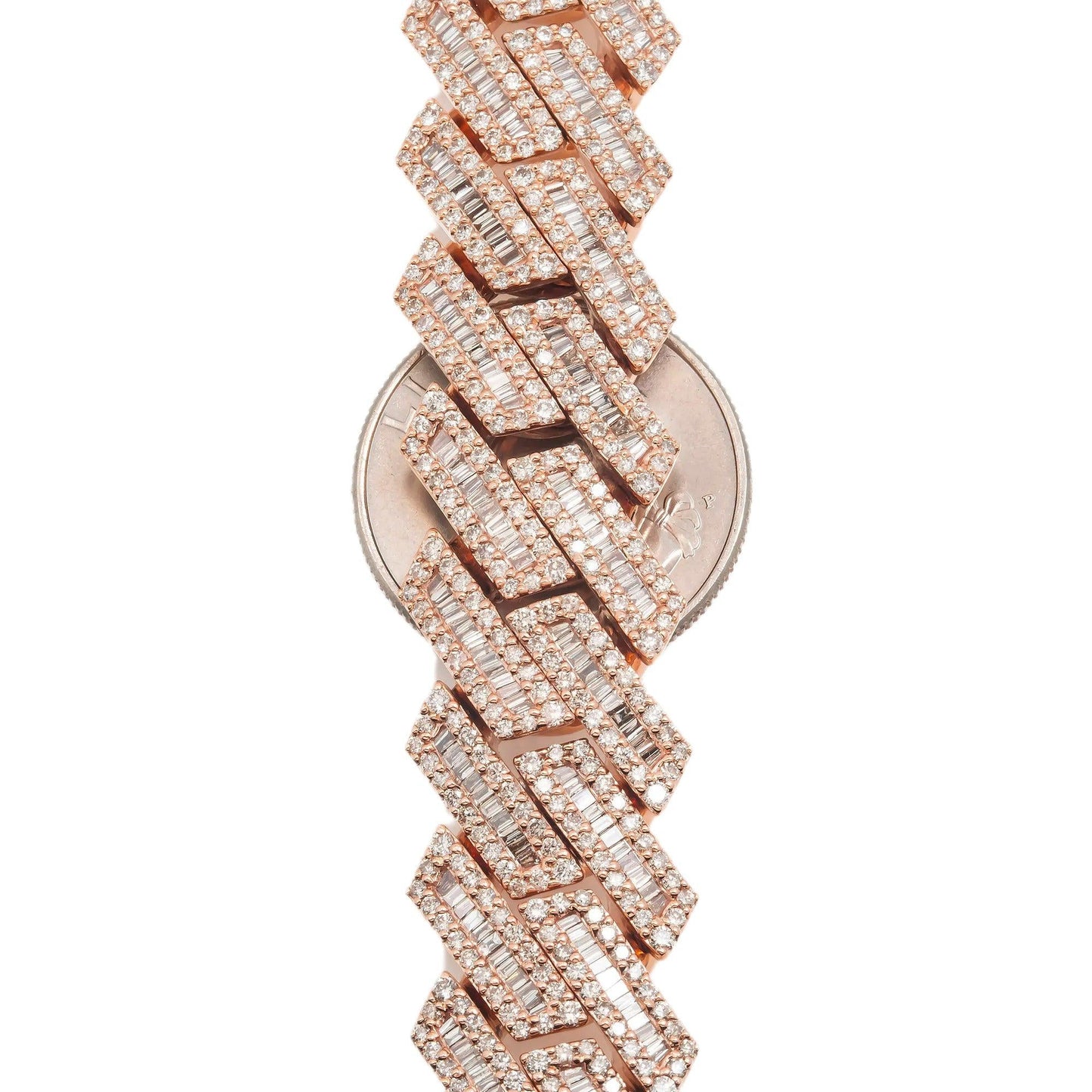 10K GOLD DIAMOND 22" CUBAN LINK CHAIN 35.04 CT