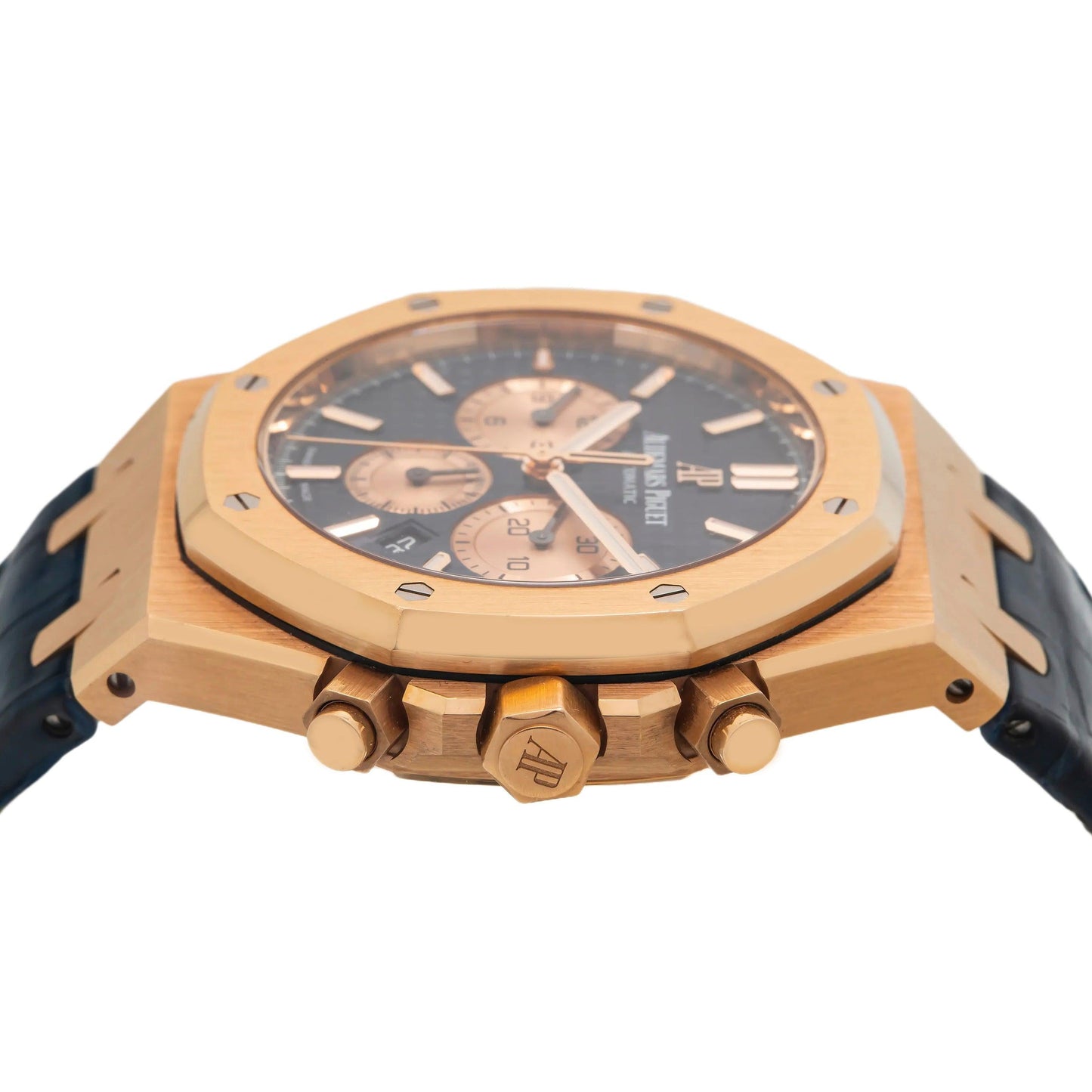 Audemars Piguet Royal Oak Chronograph 26331OR 41MM Blue Dial With Leather Bracelet