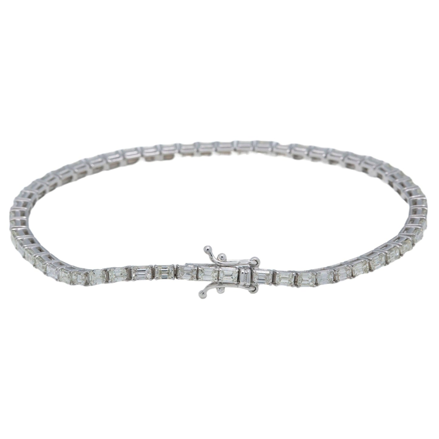 14K GOLD TENNIS BRACELET 4.46 CT DIAMONDS