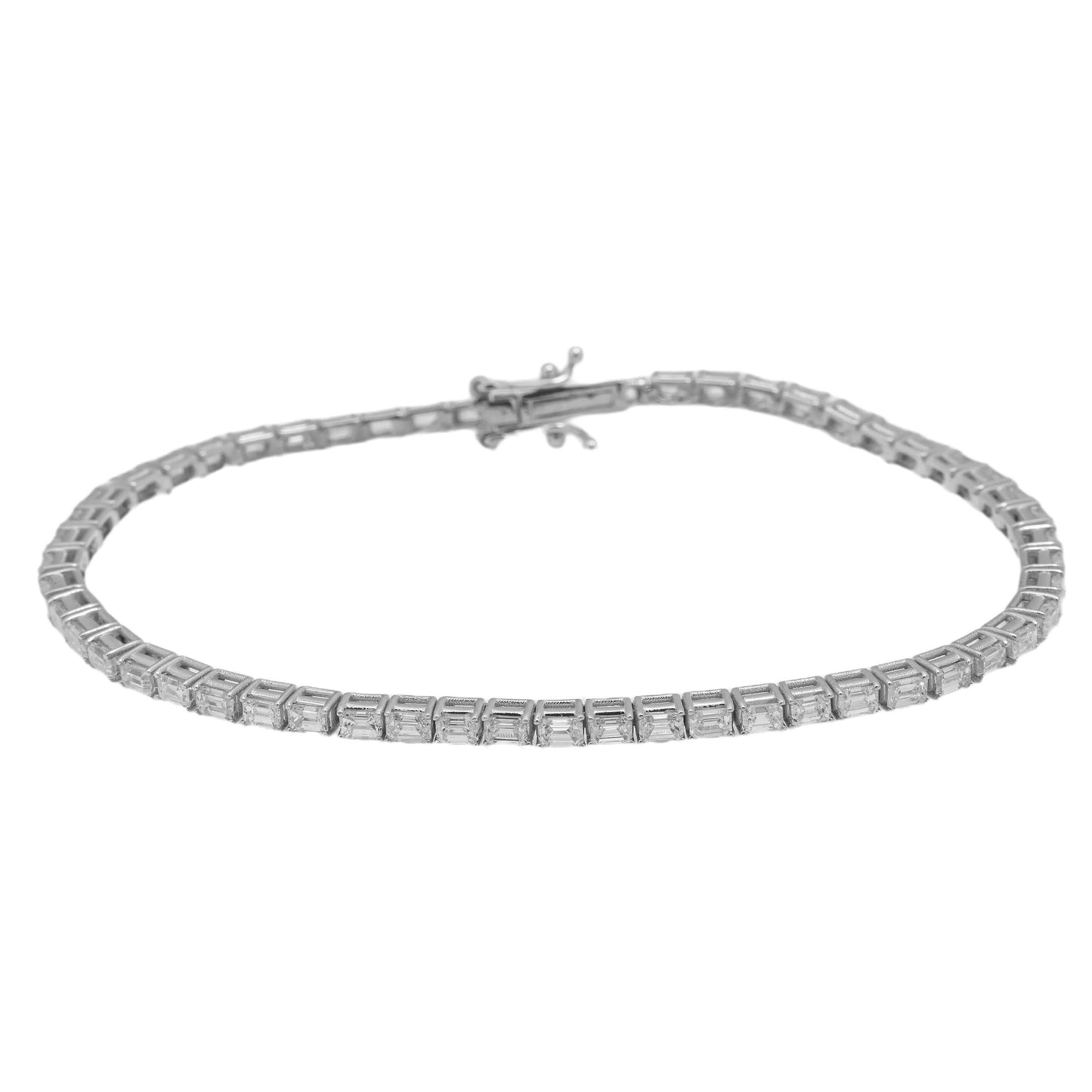 14K GOLD TENNIS BRACELET 4.46 CT DIAMONDS
