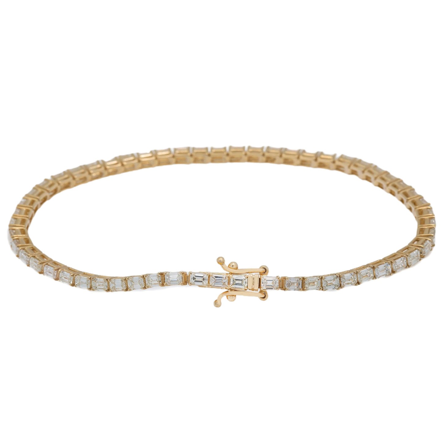 14K GOLD TENNIS BRACELET 4.46 CT DIAMONDS