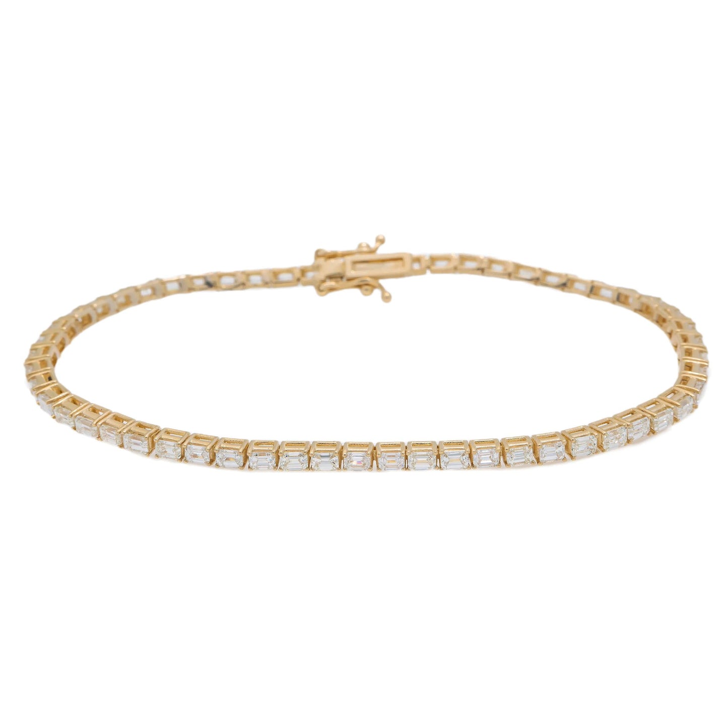 14K GOLD TENNIS BRACELET 4.46 CT DIAMONDS