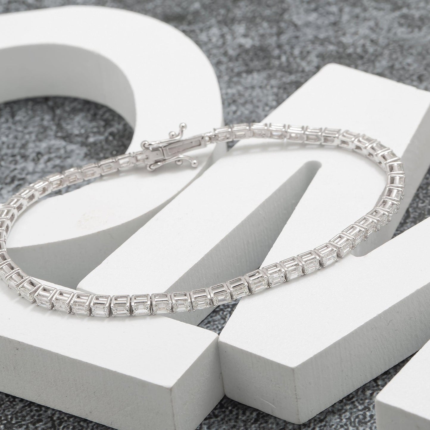 14K GOLD TENNIS BRACELET 4.46 CT DIAMONDS