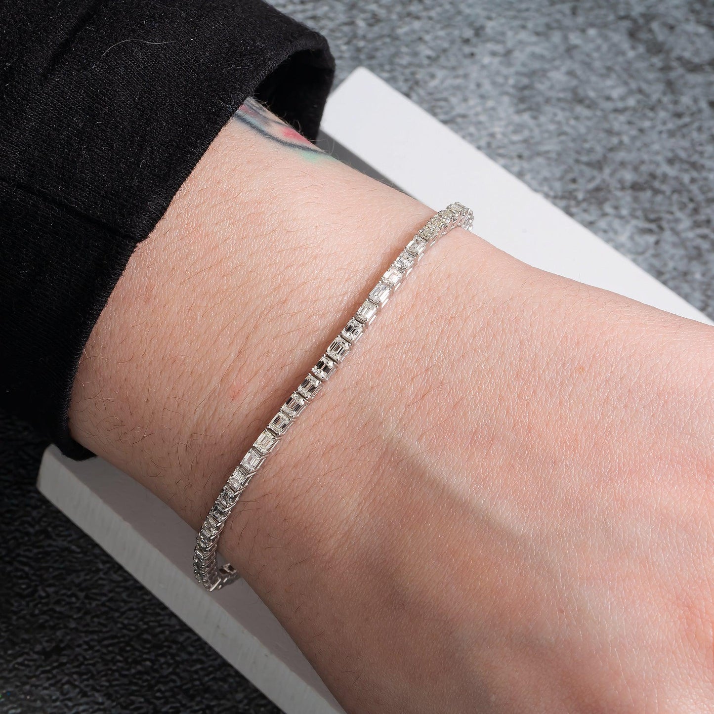 14K GOLD TENNIS BRACELET 4.46 CT DIAMONDS