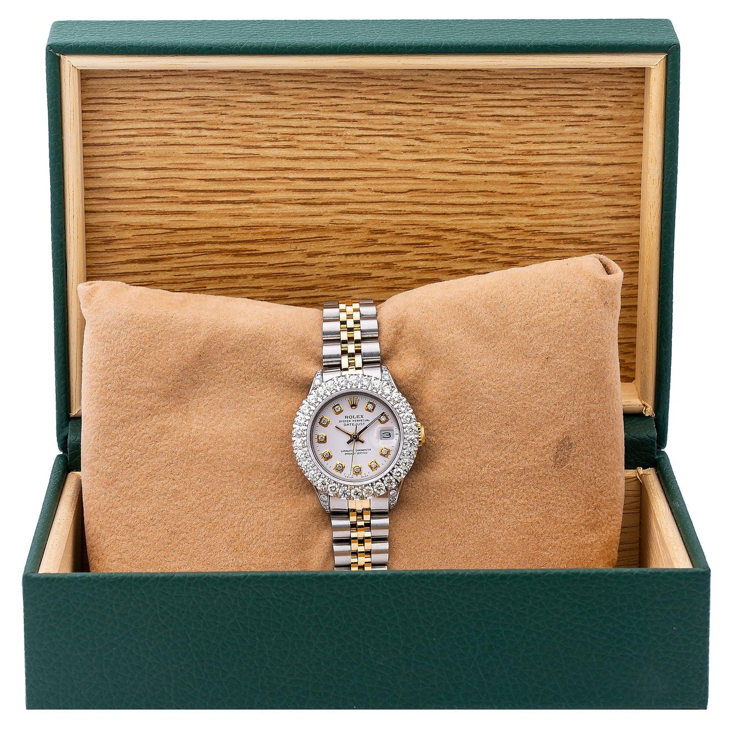 Rolex Lady-Datejust 6917 26MM White Diamond Dial With 1.80 CT Diamonds