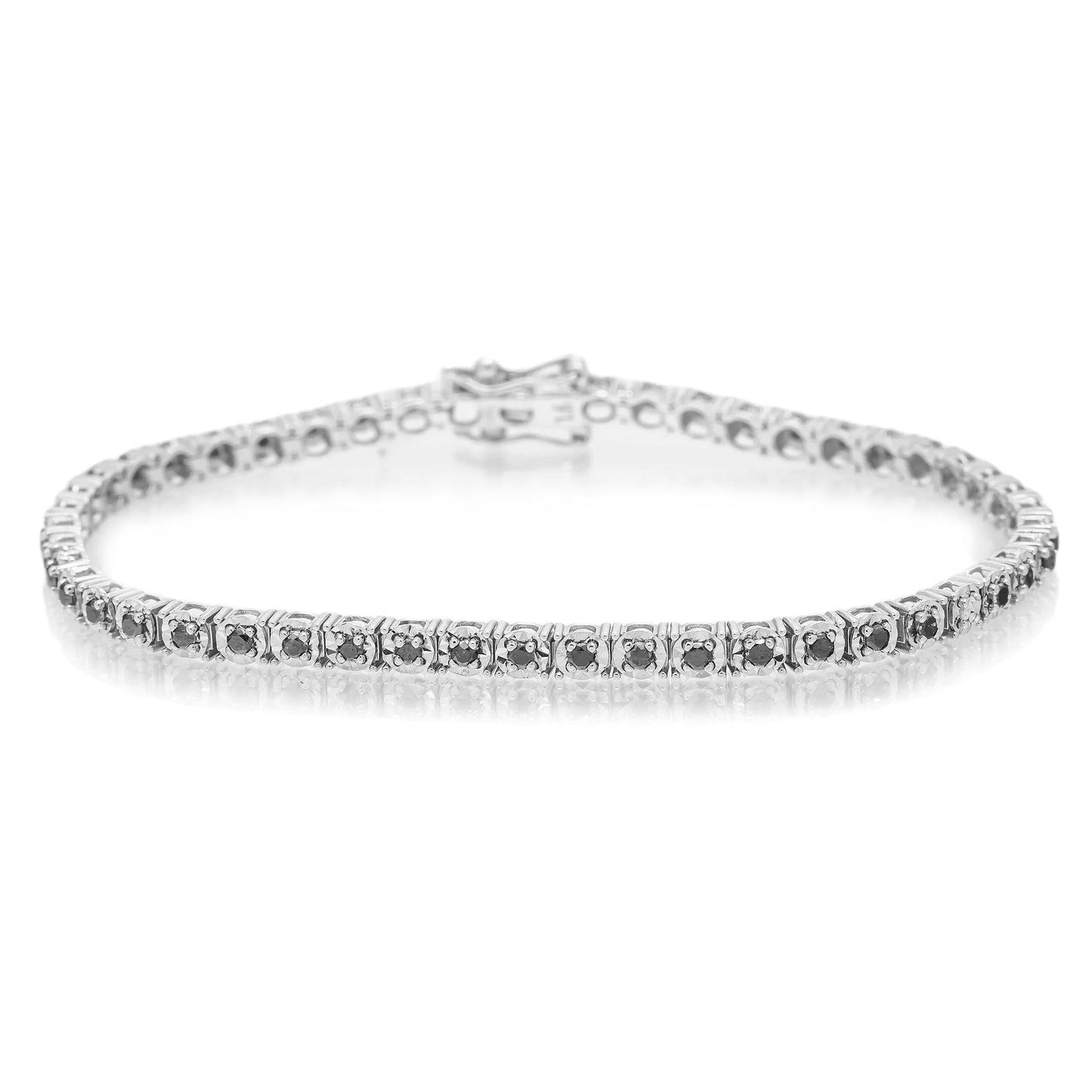 14K GOLD TENNIS BRACELET 1.28 CT DIAMONDS