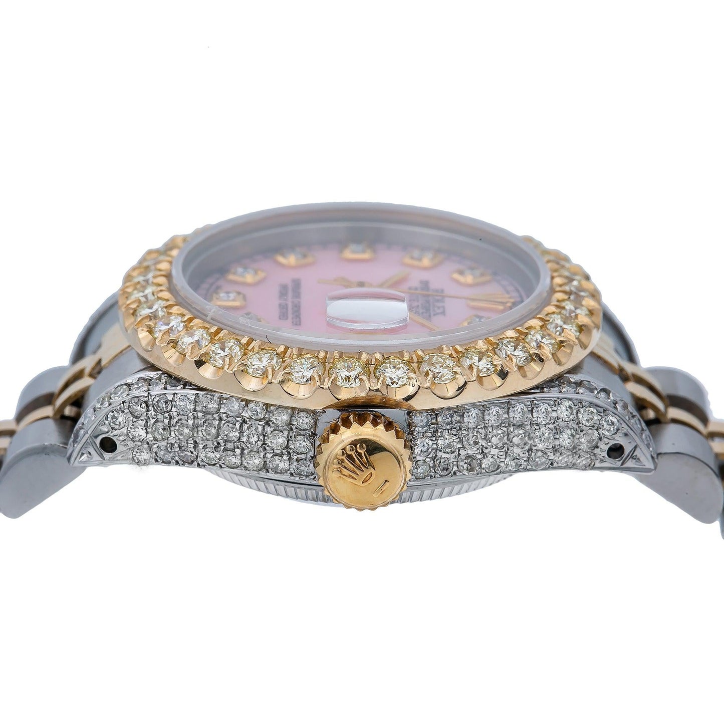 Rolex Lady-Datejust 69173 26MM Pink Diamond Dial With 2.75 CT Diamonds