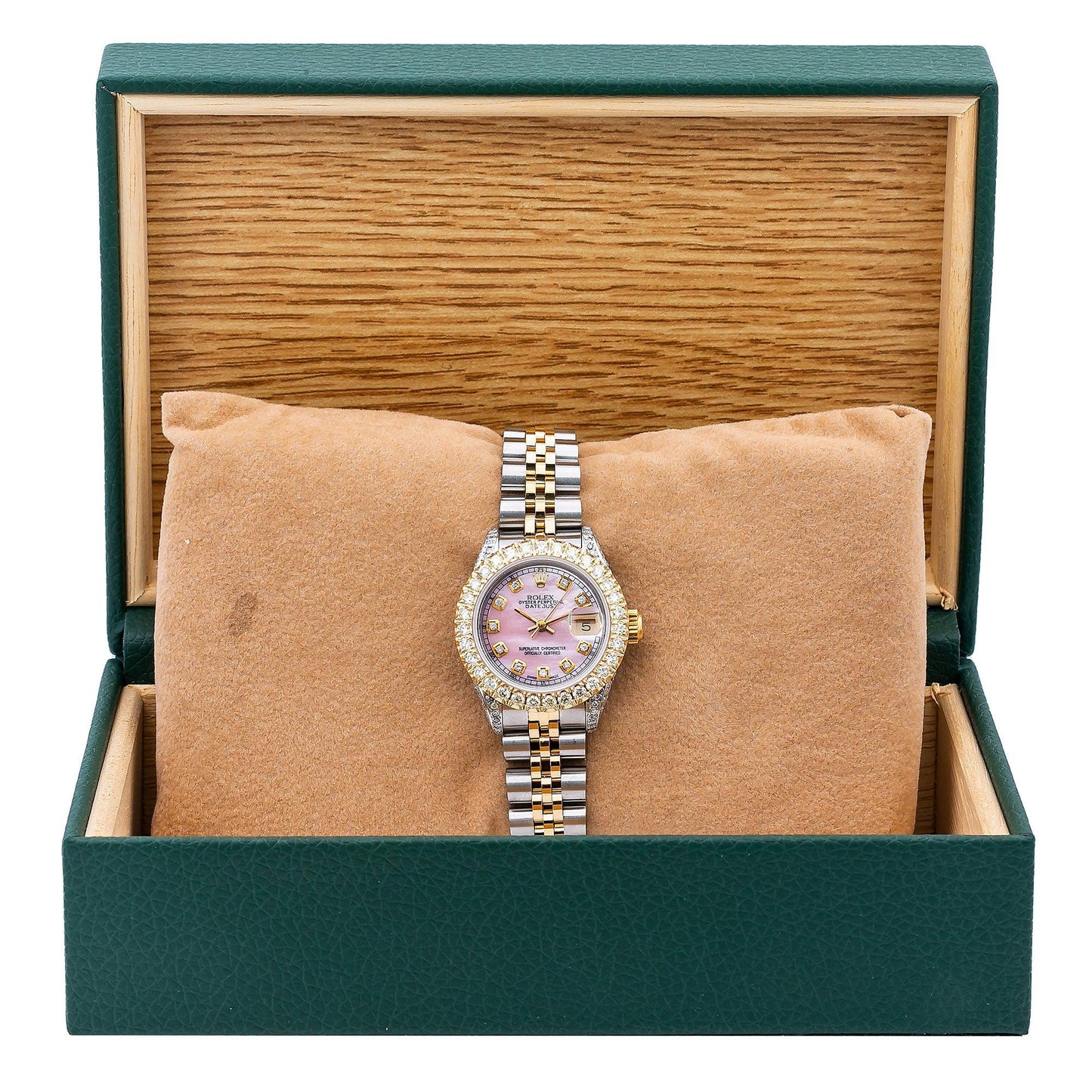 Rolex Lady-Datejust 69173 26MM Pink Diamond Dial With 2.75 CT Diamonds