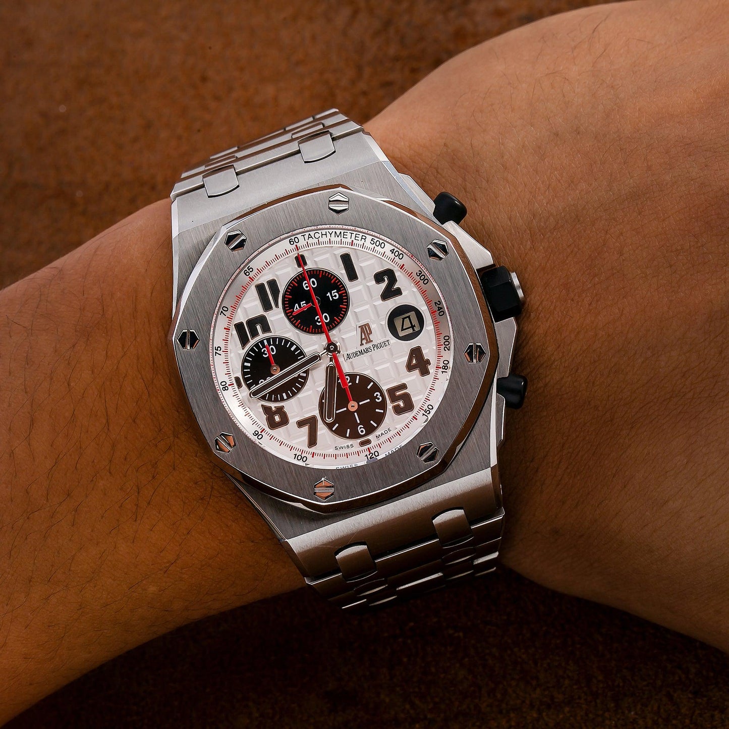Audemars Piguet Royal Oak Offshore "Panda" Chronograph 26170ST 42MM White Dial With Stainless Steel Bracelet