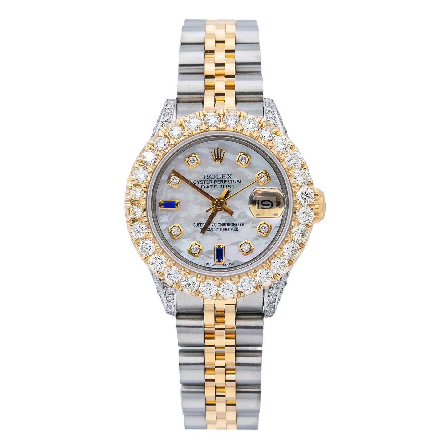 Rolex Lady-Datejust 69173 26MM White Diamond Dial With 2.75 CT Diamonds