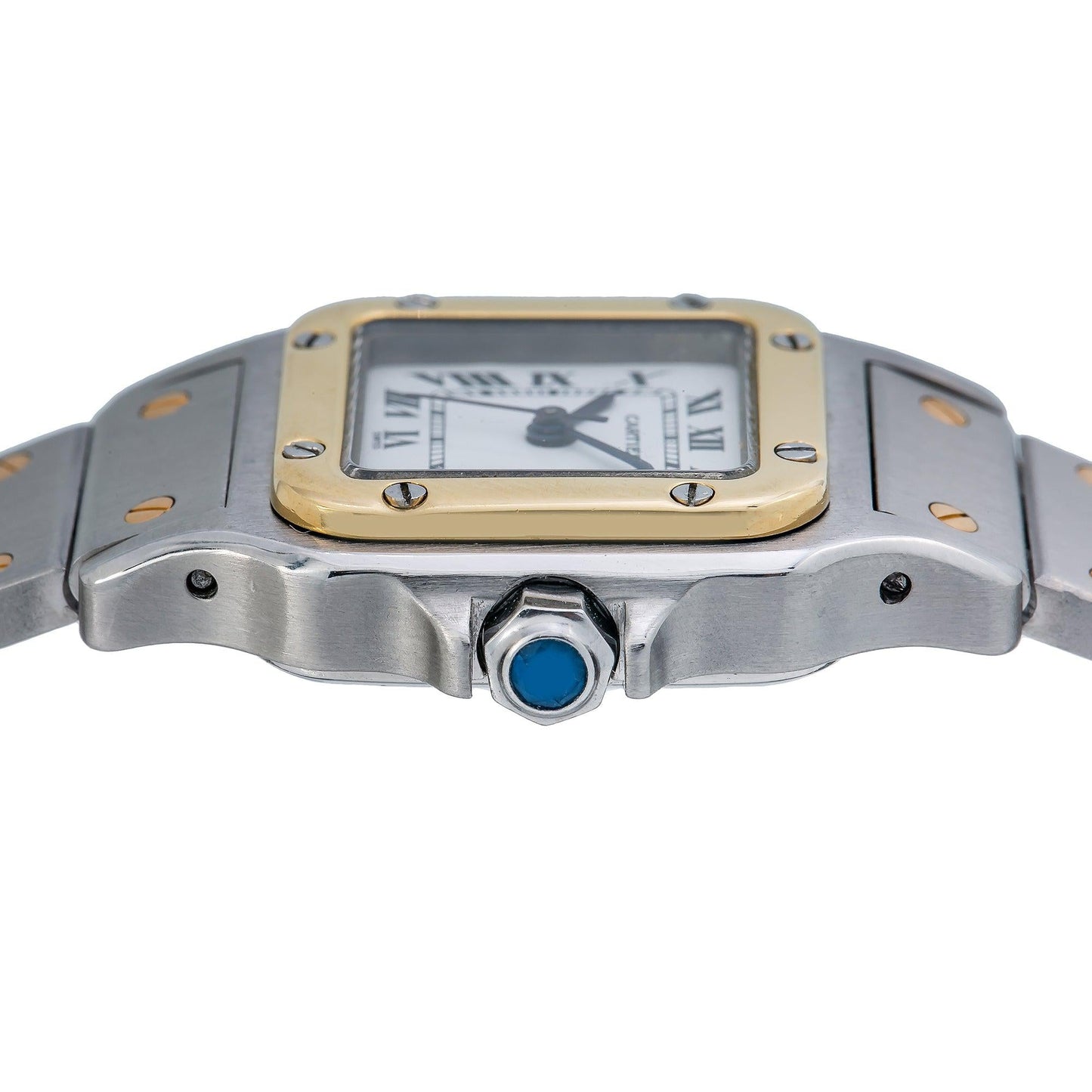 Cartier Santos Galbée W20057C4 24MM White Dial With Two Tone Bracelet