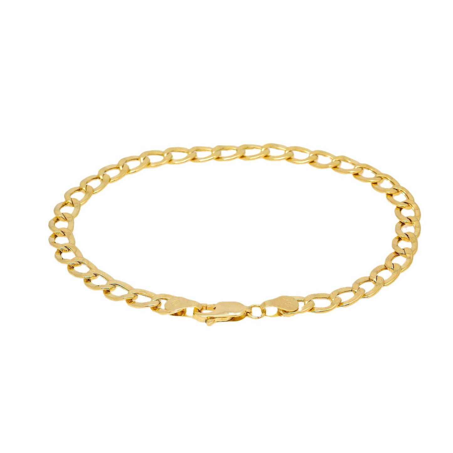 HOLLOW 10K YELLOW GOLD BRACELET