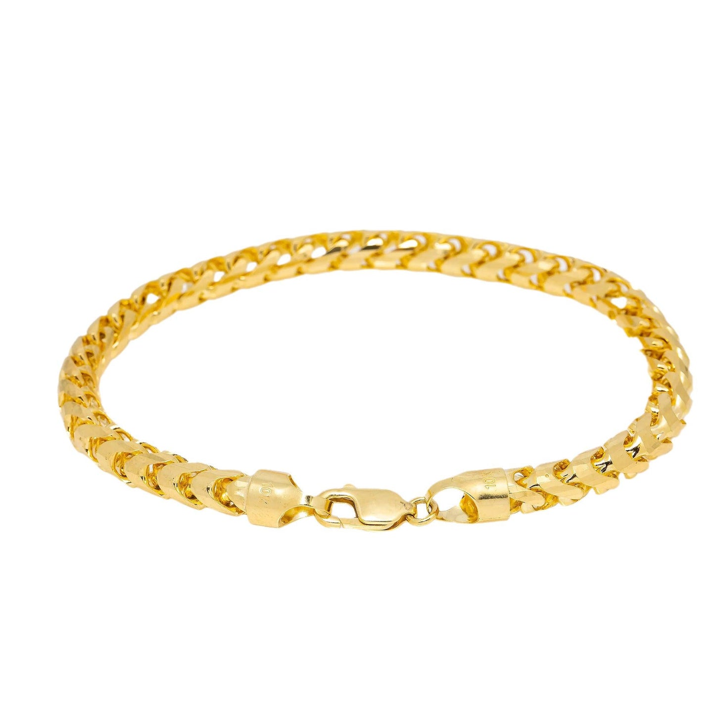 5.5MM 10K YELLOW GOLD FRANCO BRACELET