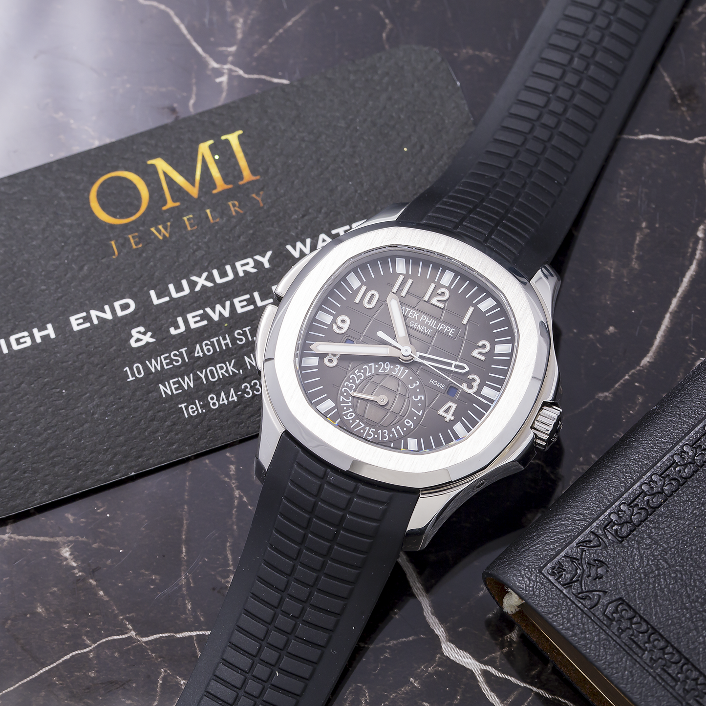 Patek Philippe Aquanaut 5164A 40.8MM Black Dial With Black Strap