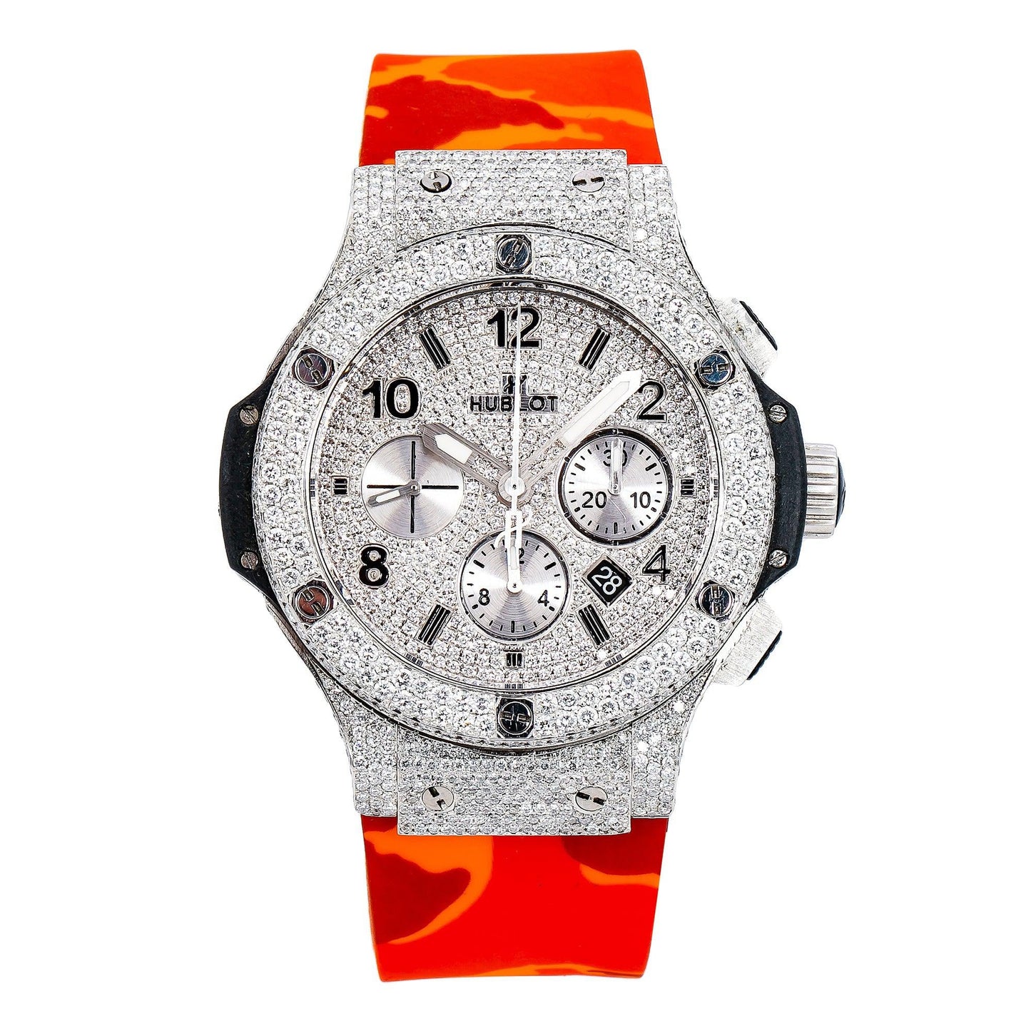 Hublot Big Bang 301.SX.1170.RX 44MM White Diamond Dial With 9.75 CT Diamonds