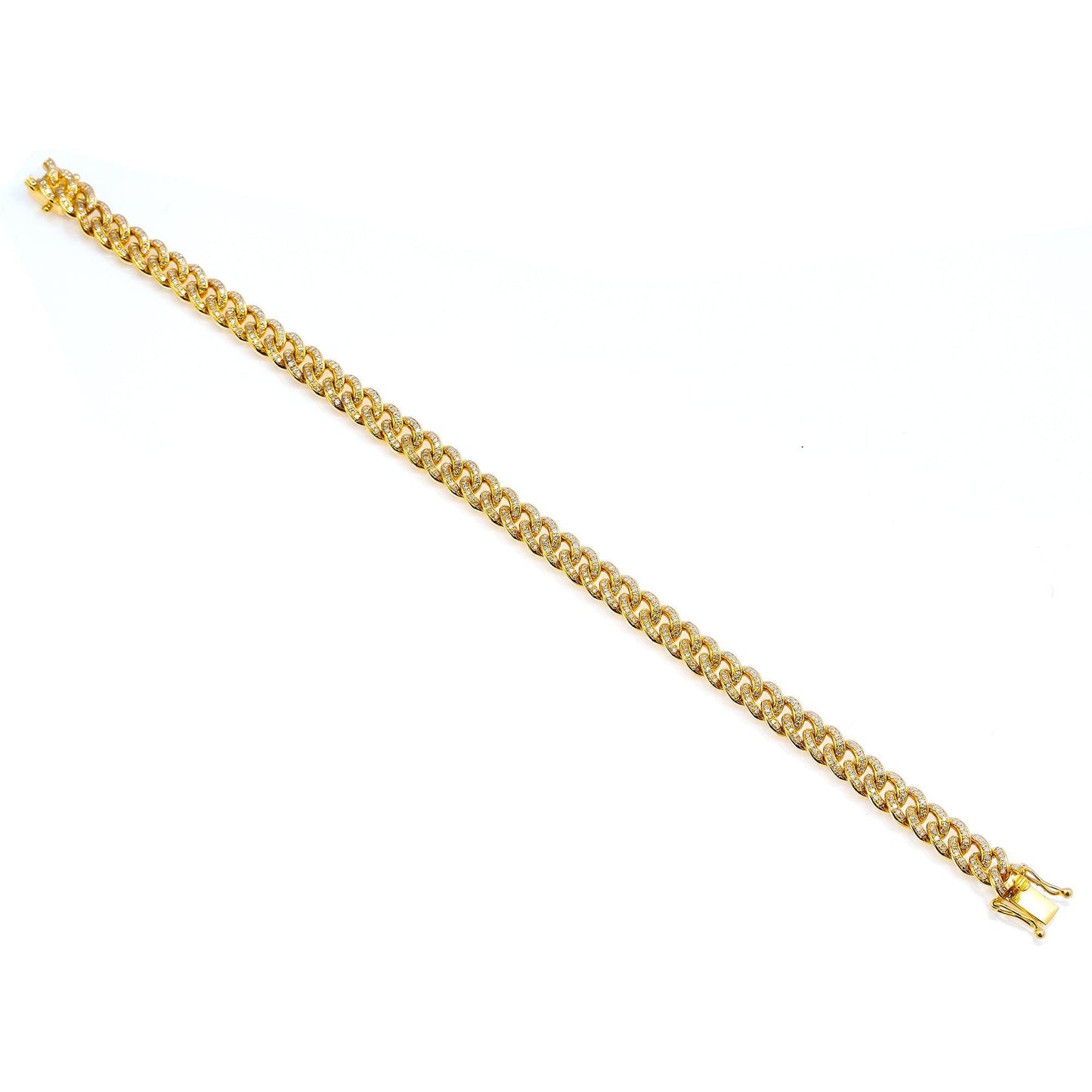 6MM MIAMI CUBAN BRACELET WITH DIAMONDS