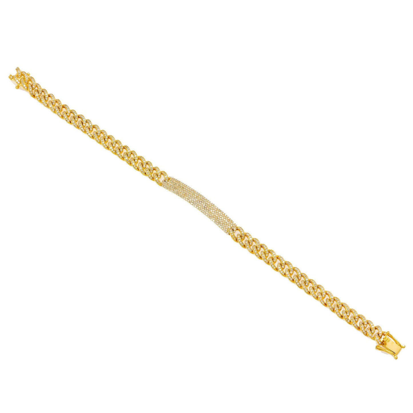6MM MIAMI CUBAN BRACELET 2.15 CT WITH DIAMONDS