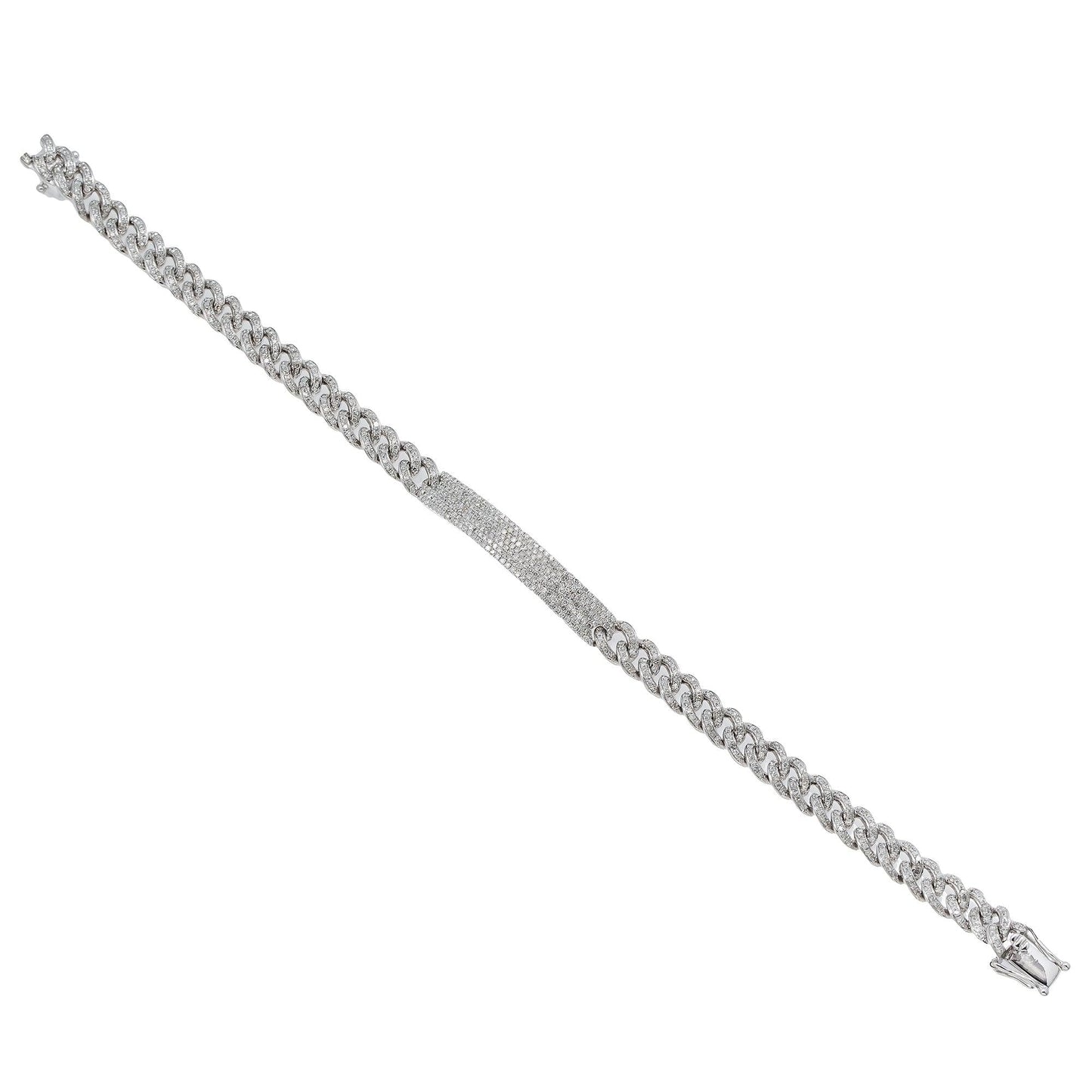 6MM MIAMI CUBAN BRACELET 2.15 CT WITH DIAMONDS