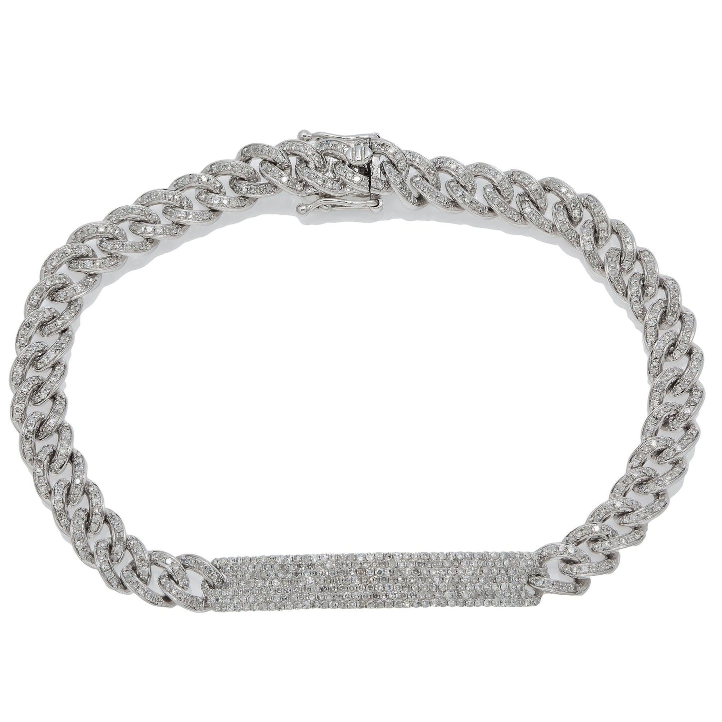 6MM MIAMI CUBAN BRACELET 2.15 CT WITH DIAMONDS