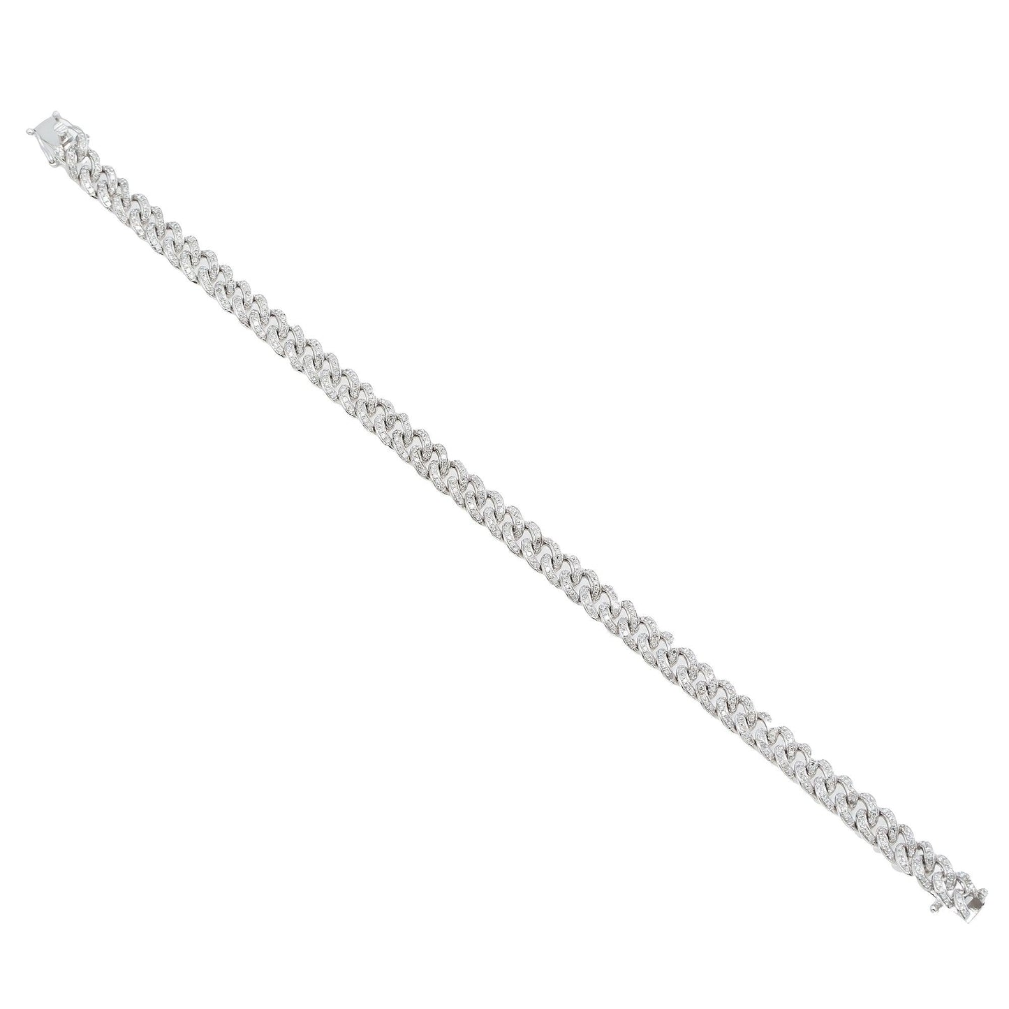 6MM MIAMI CUBAN BRACELET WITH DIAMONDS