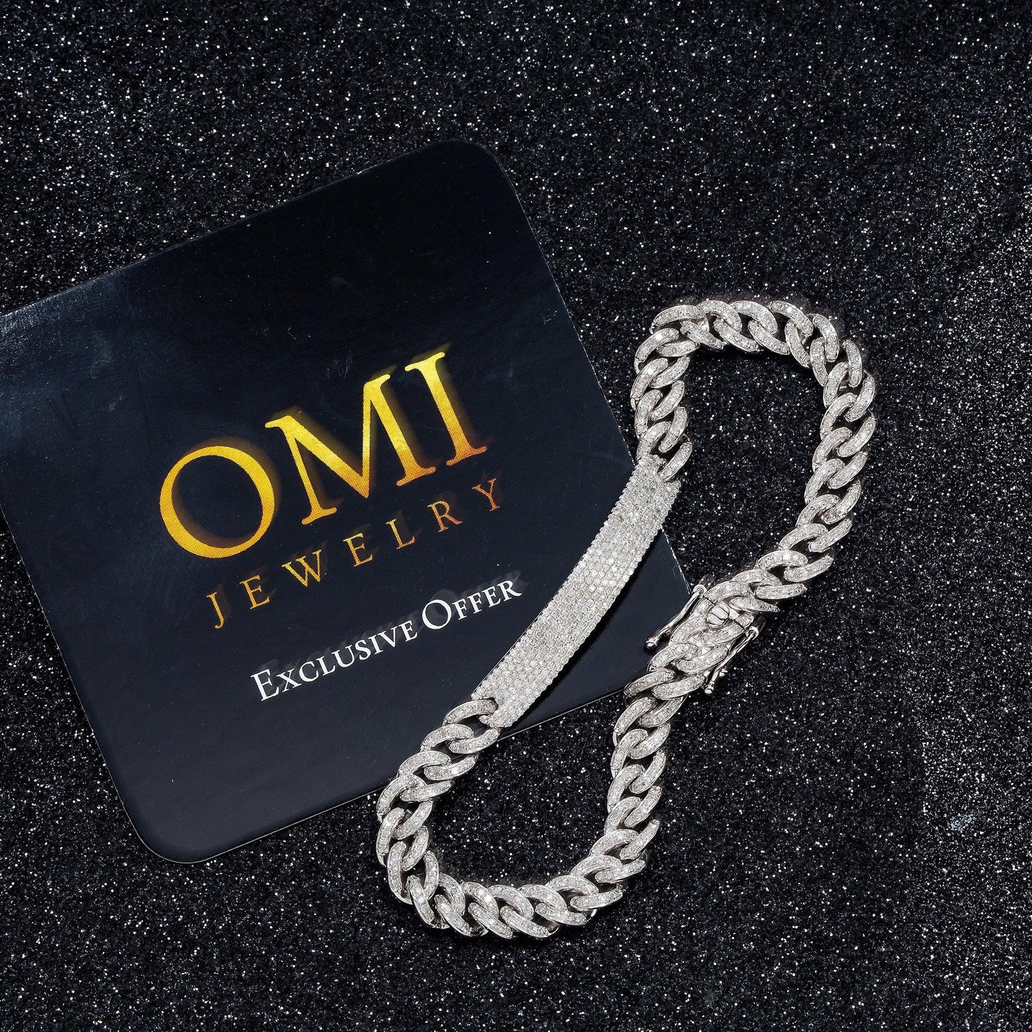 6MM MIAMI CUBAN BRACELET 2.15 CT WITH DIAMONDS