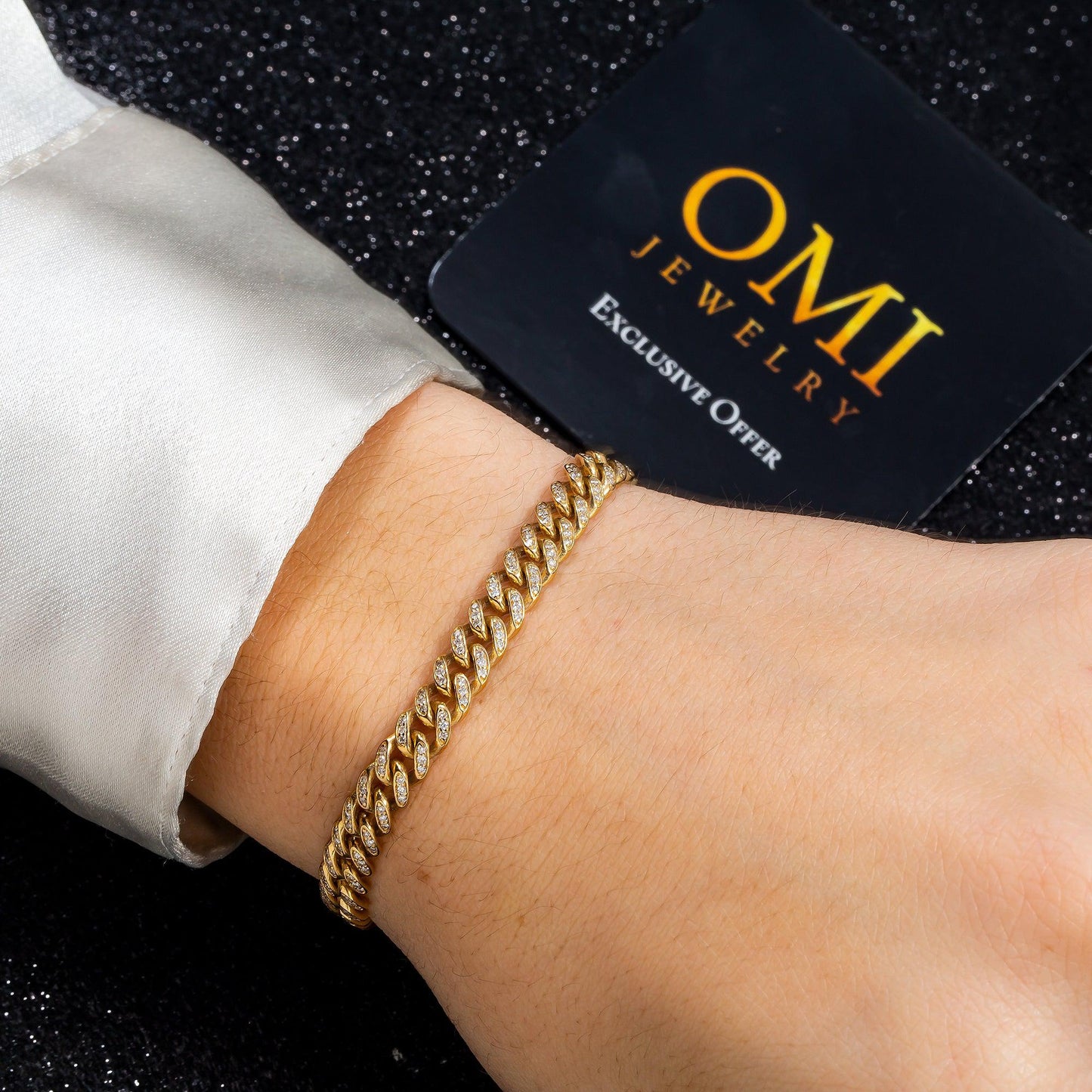 6MM MIAMI CUBAN BRACELET 1.28 CT DIAMONDS