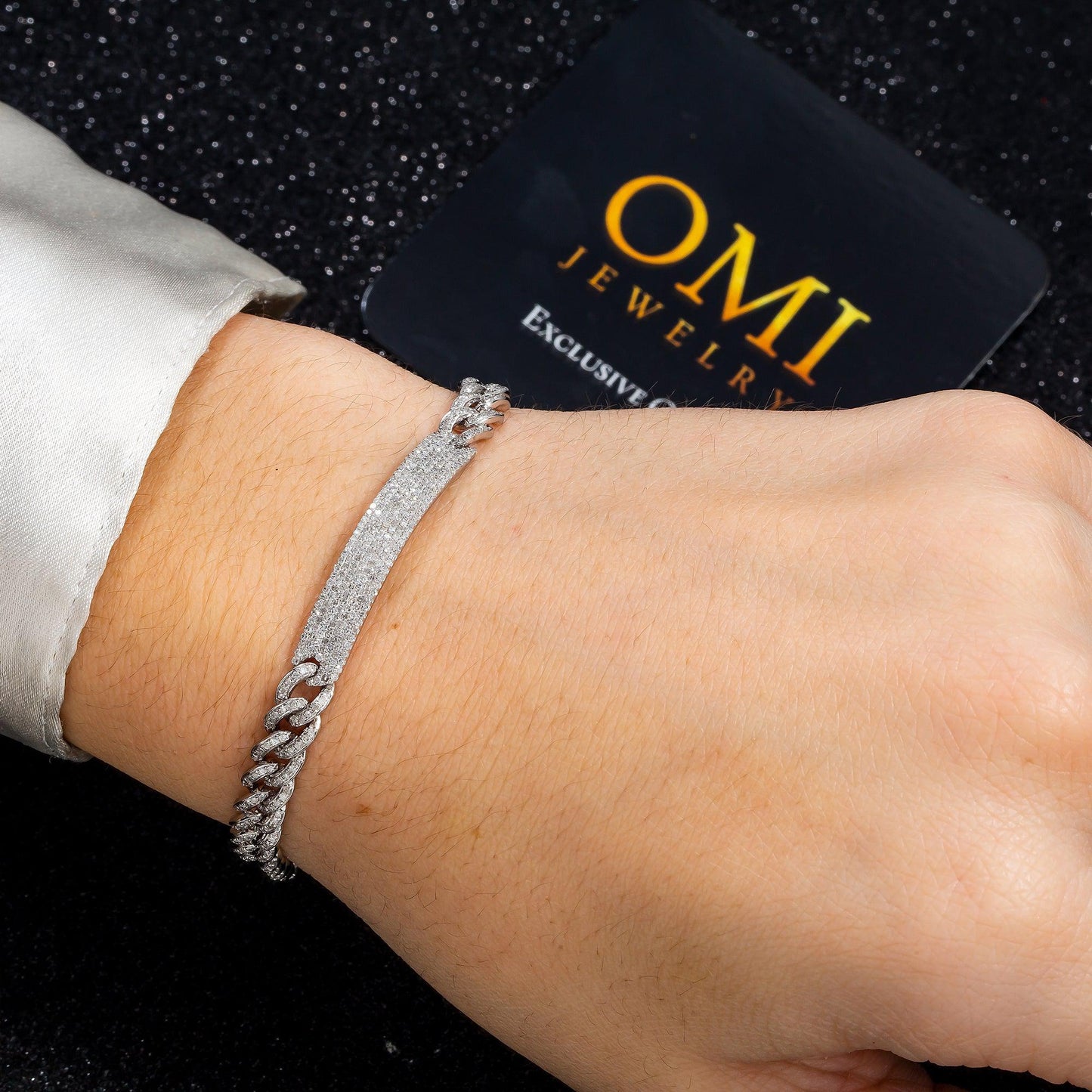 6MM MIAMI CUBAN BRACELET 2.15 CT WITH DIAMONDS