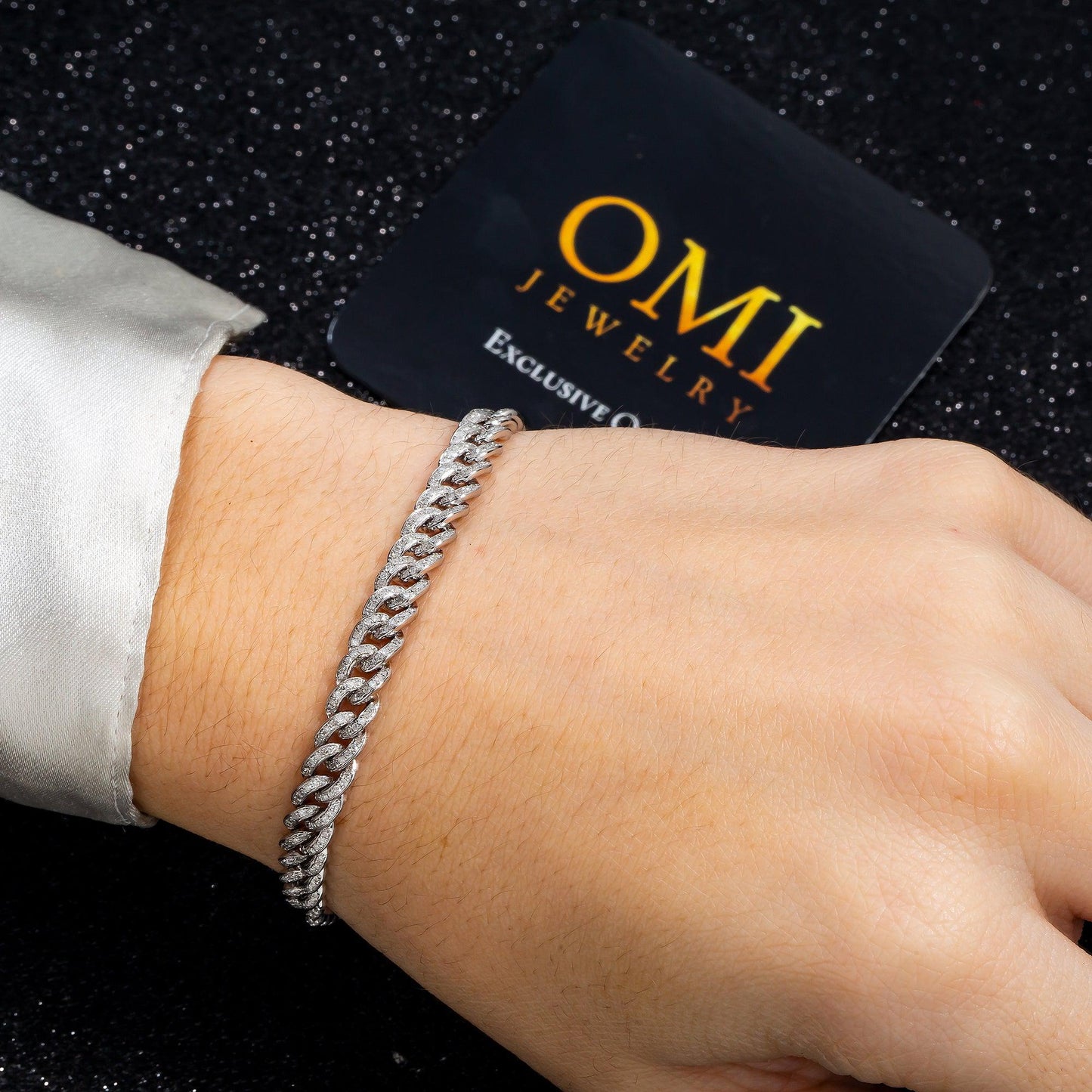 6MM MIAMI CUBAN BRACELET WITH DIAMONDS