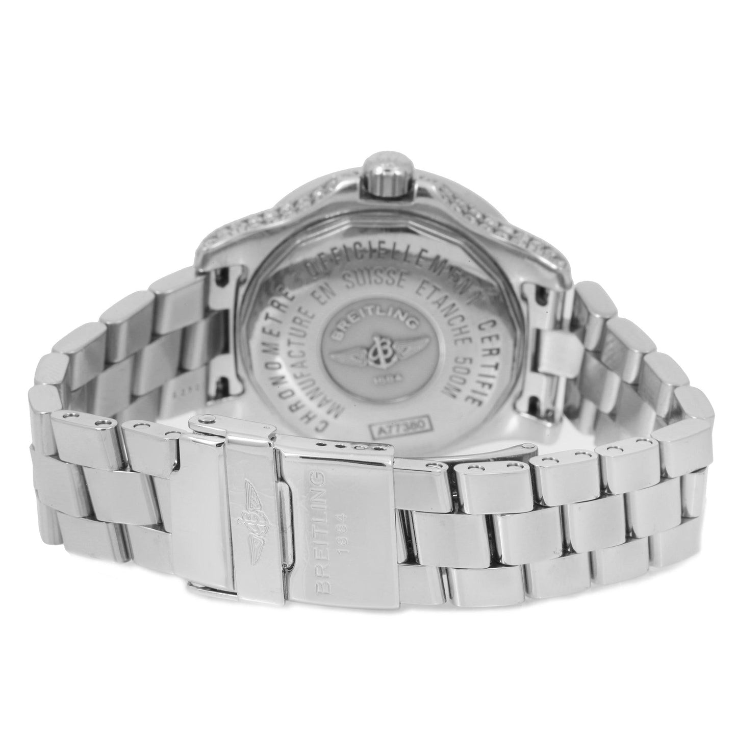 Breitling Colt Oceane 33MM With 4.75 Carat Stainless Steel Diamond Bracelet And Bezel