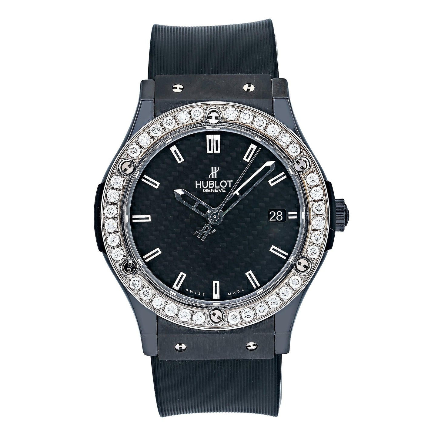 Hublot Classic Fusion 511.CM.1171.RX Black Dial With Rubber Bracelet