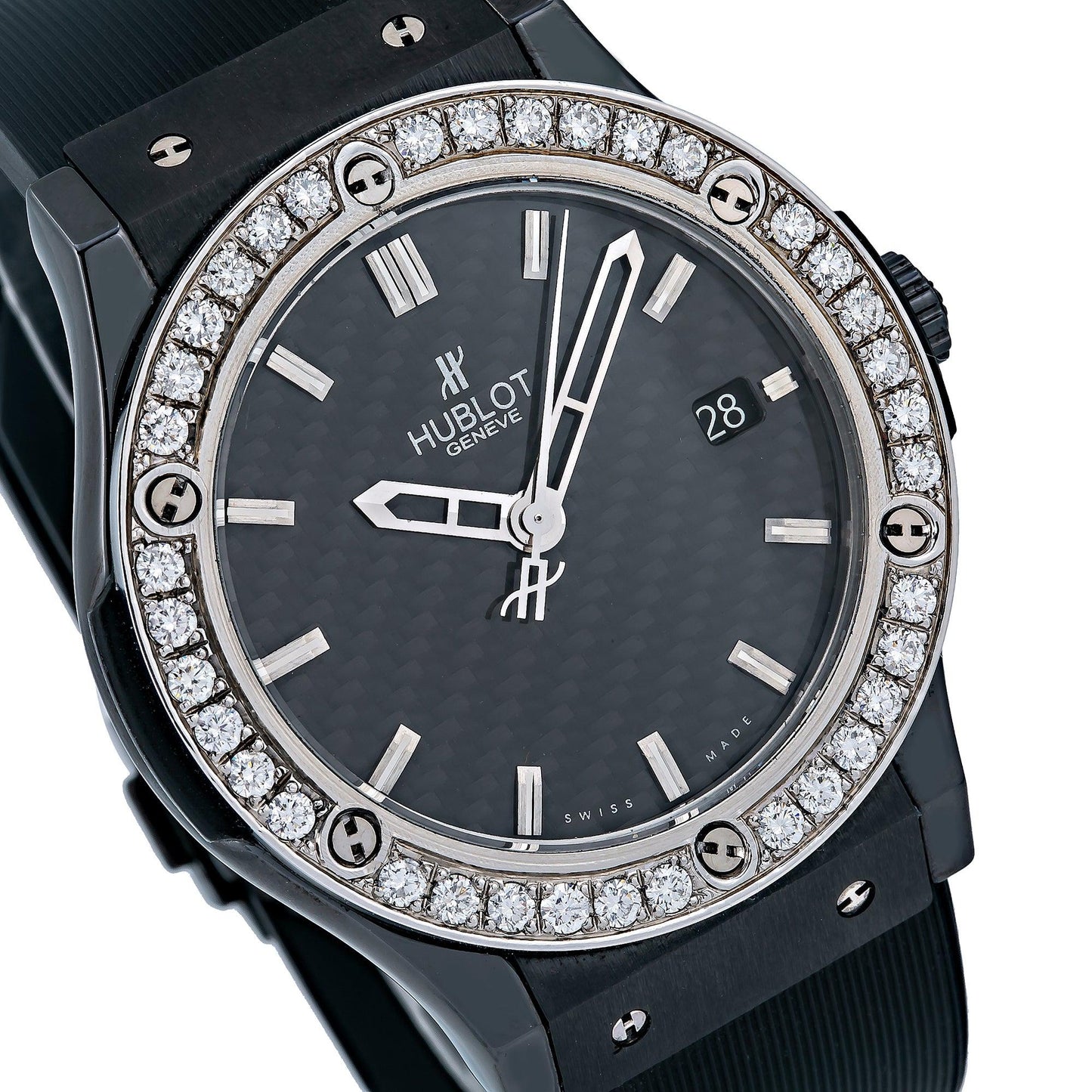 Hublot Classic Fusion 511.CM.1171.RX Black Dial With Rubber Bracelet