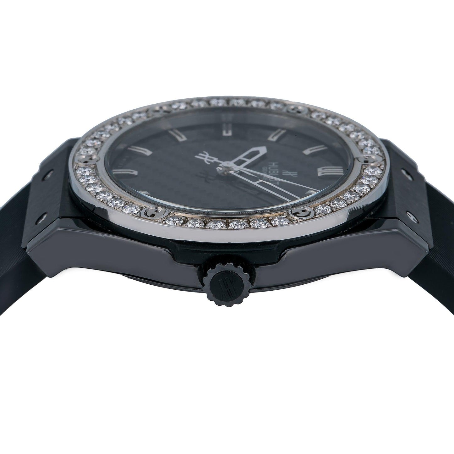 Hublot Classic Fusion 511.CM.1171.RX Black Dial With Rubber Bracelet