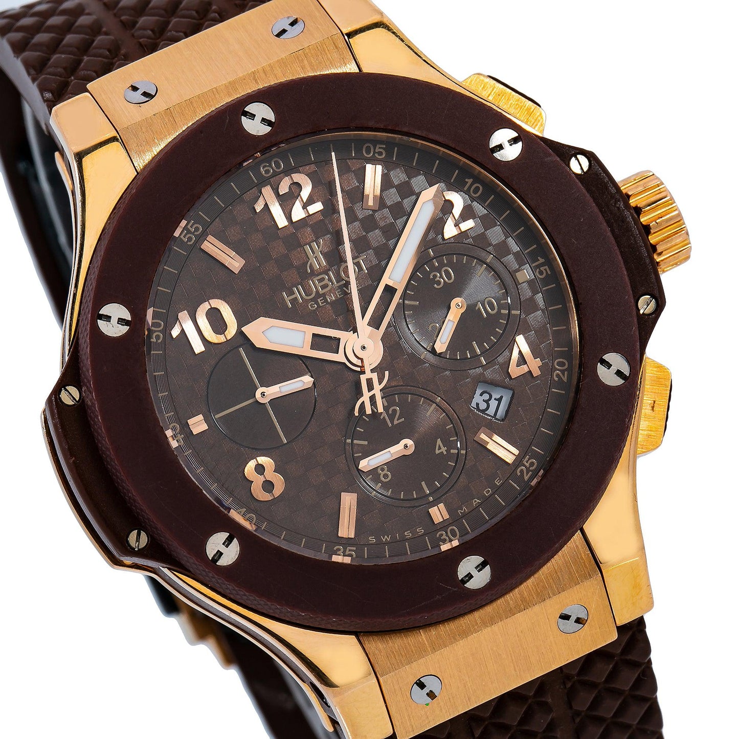 Hublot Big Bang 341.PC.1007.RX 41MM Brown Dial With Rubber Bracelet