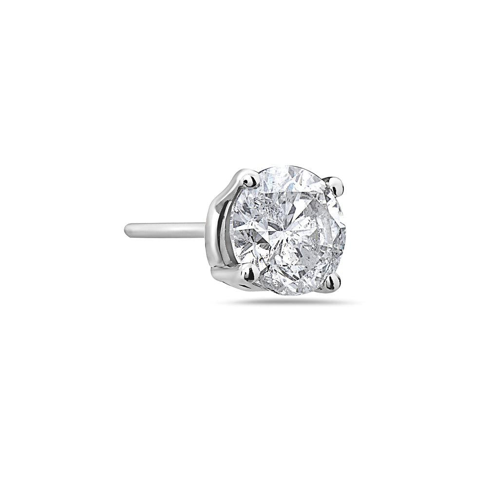 14K White Gold Ladies Earrings With 0.70 CTW Diamonds